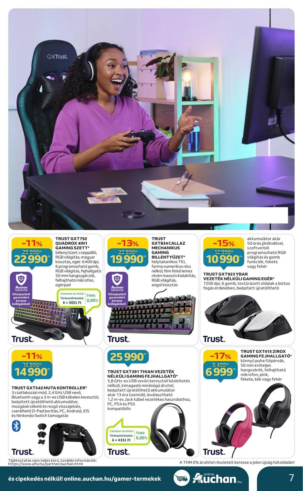 Auchan akciós újság Hipermarket gamer 11.30–12.24 – 7. oldal
