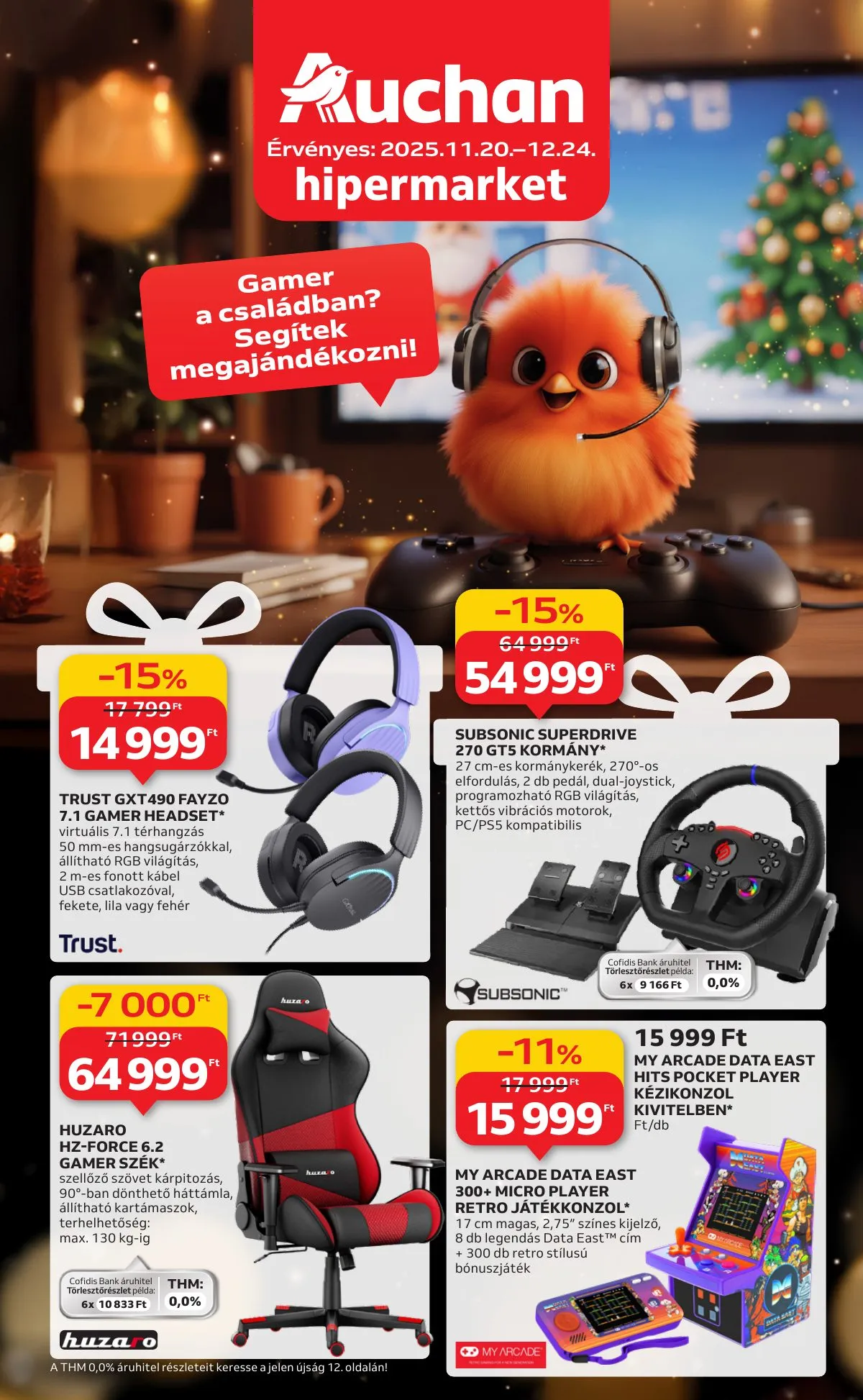 Auchan akciós újság Hipermarket Gamer 11.20–12.24