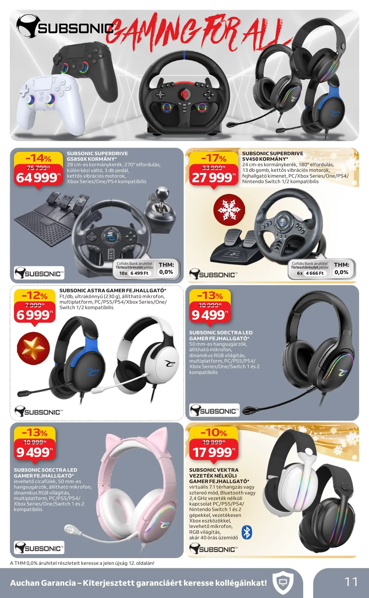 Auchan akciós újság Hipermarket Gamer 11.20–12.24 – 11. oldal
