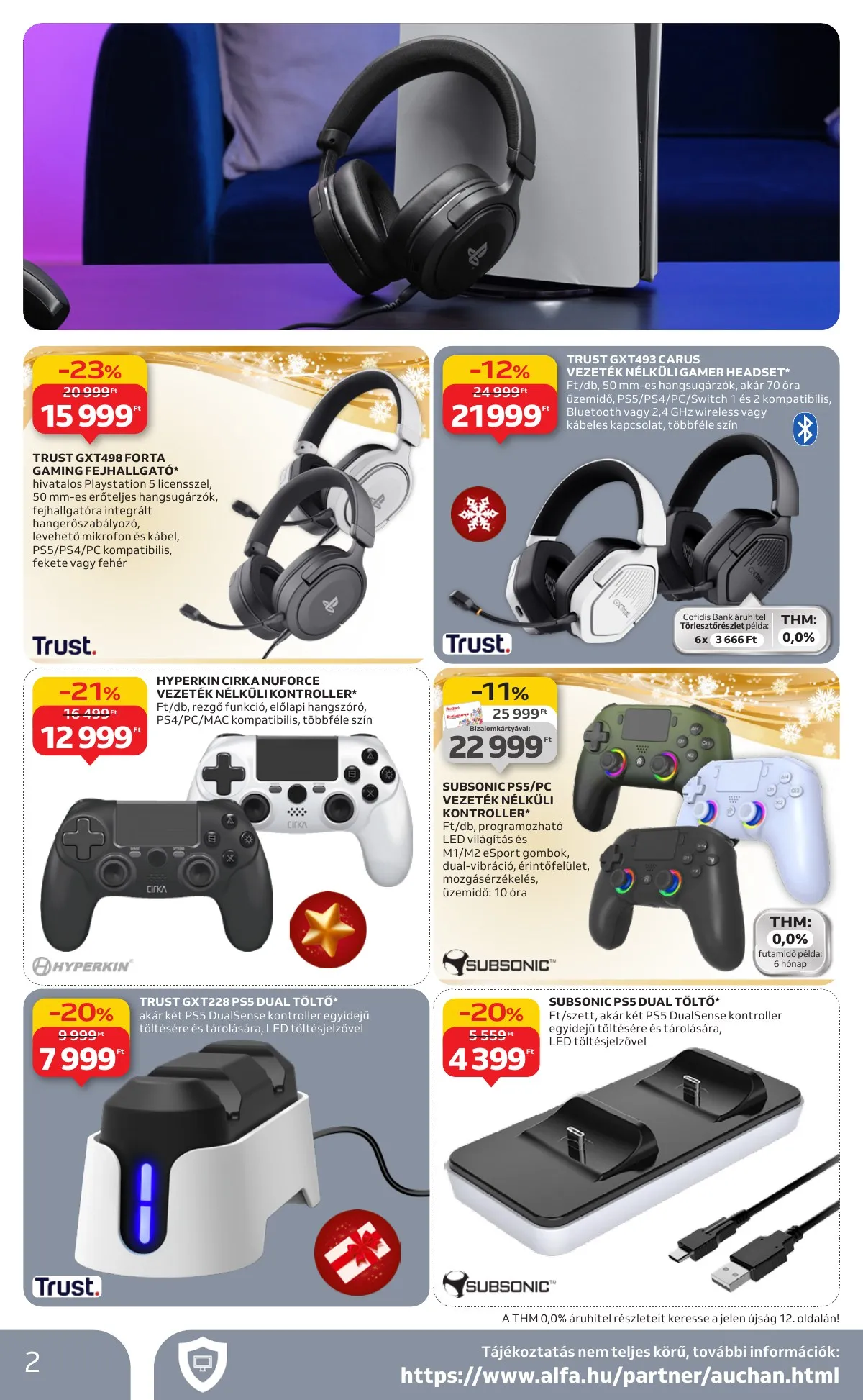 Auchan akciós újság Hipermarket Gamer 11.20–12.24 – 2. oldal