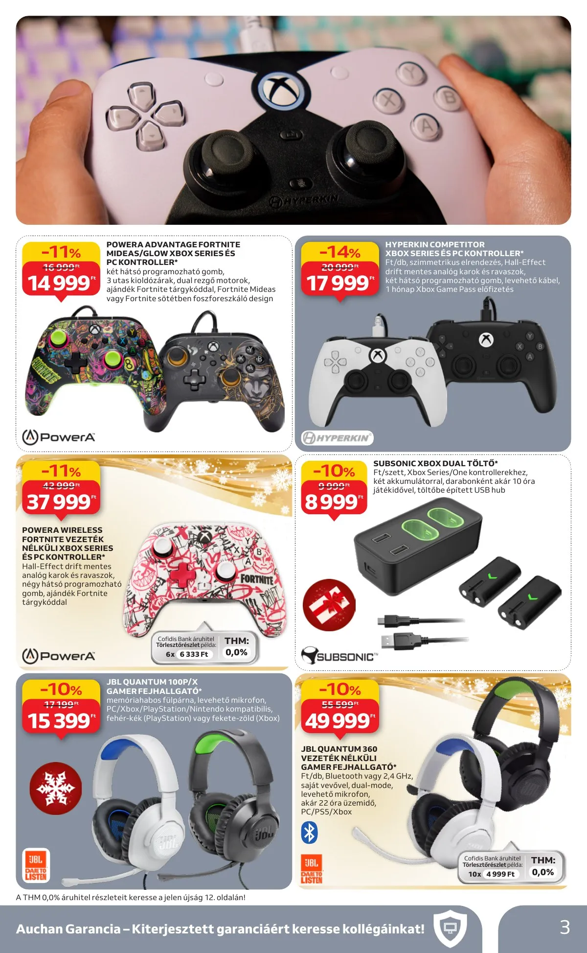 Auchan akciós újság Hipermarket Gamer 11.20–12.24 – 3. oldal