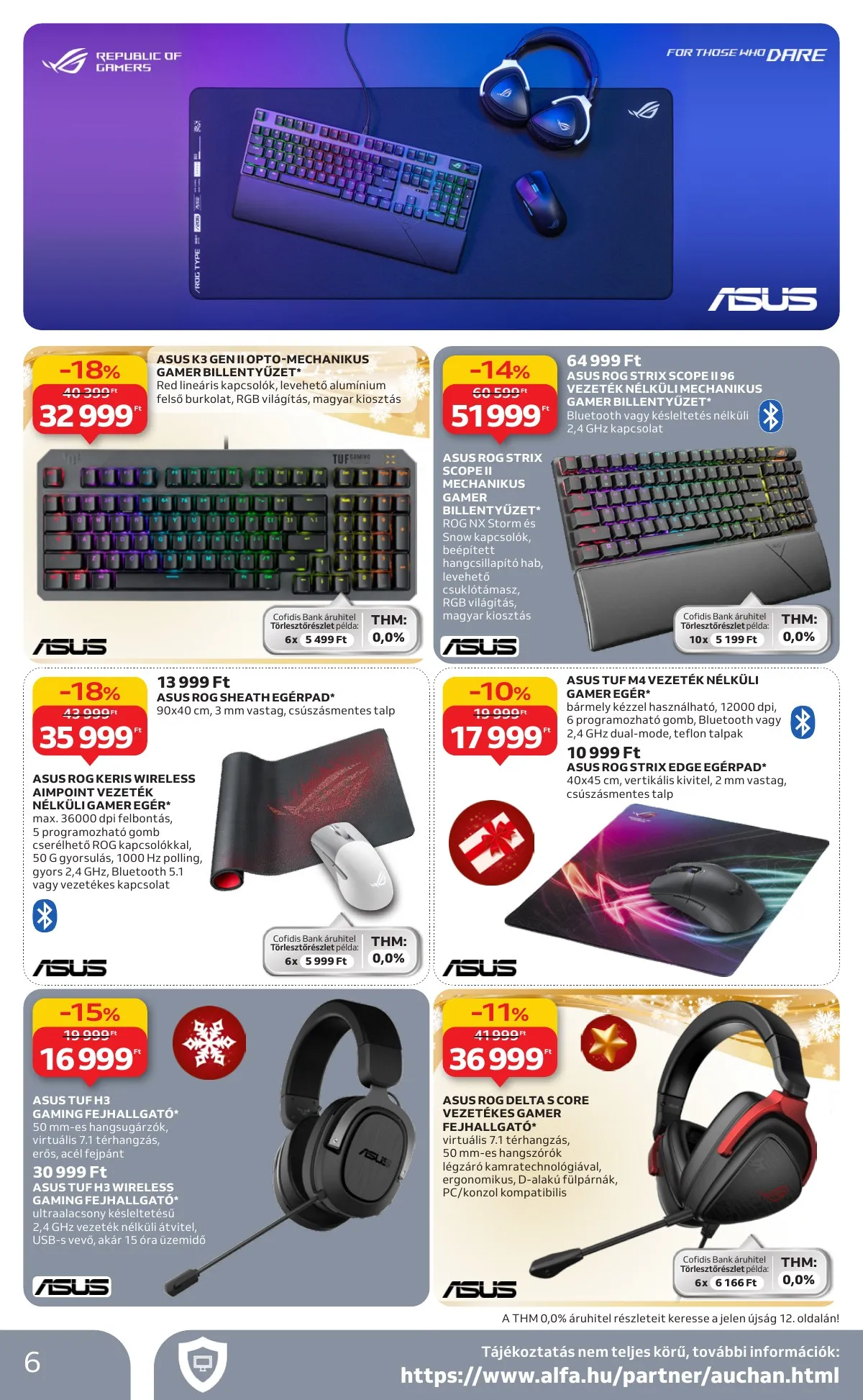 Auchan akciós újság Hipermarket Gamer 11.20–12.24 – 6. oldal