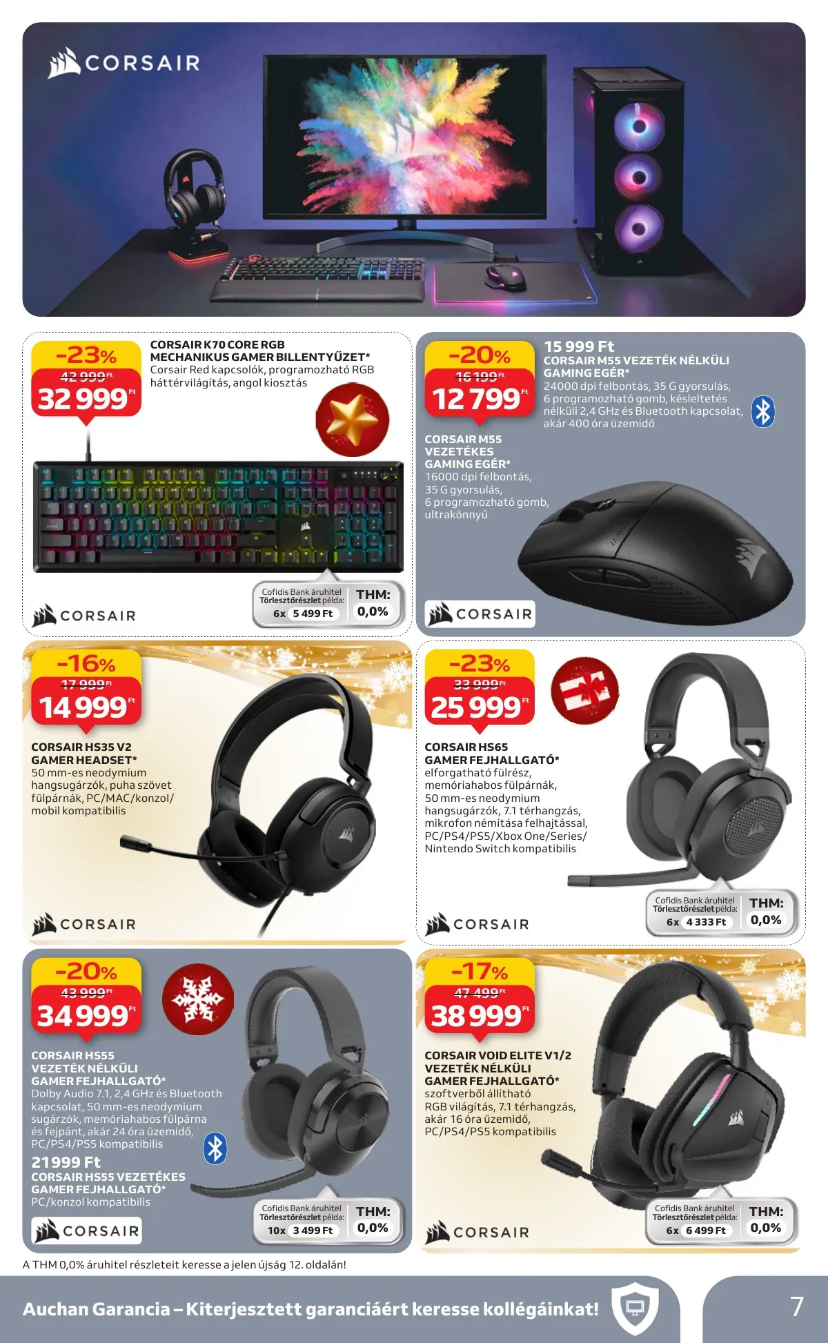 Auchan akciós újság Hipermarket Gamer 11.20–12.24 – 7. oldal