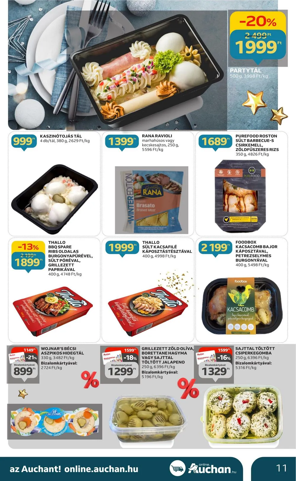 Auchan akciós újság Hipermarket gasztro 11.23–12.24 – 11. oldal