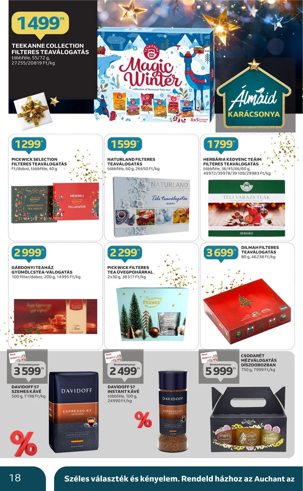 Auchan akciós újság Hipermarket gasztro 11.23–12.24 – 18. oldal