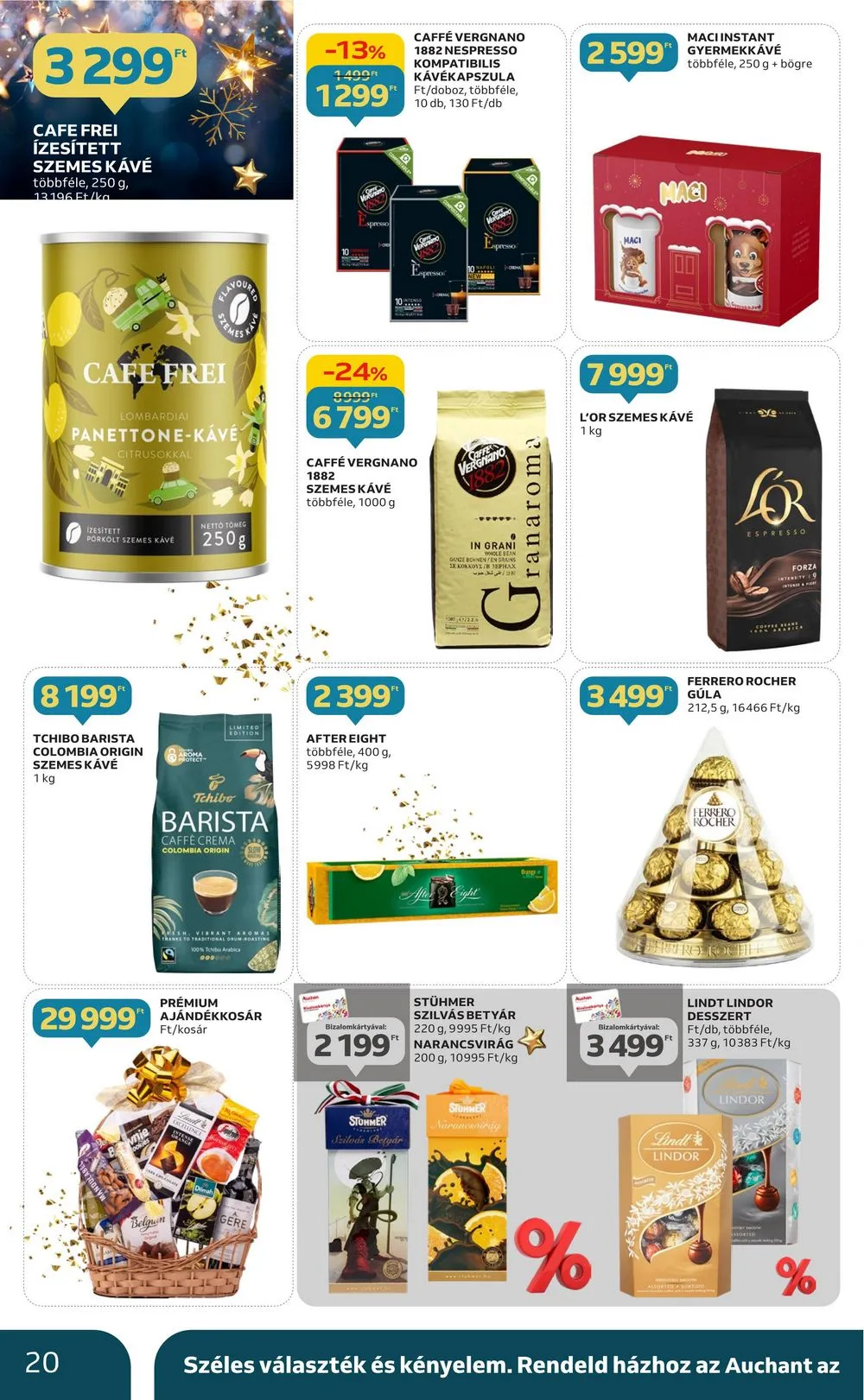 Auchan akciós újság Hipermarket gasztro 11.23–12.24 – 20. oldal