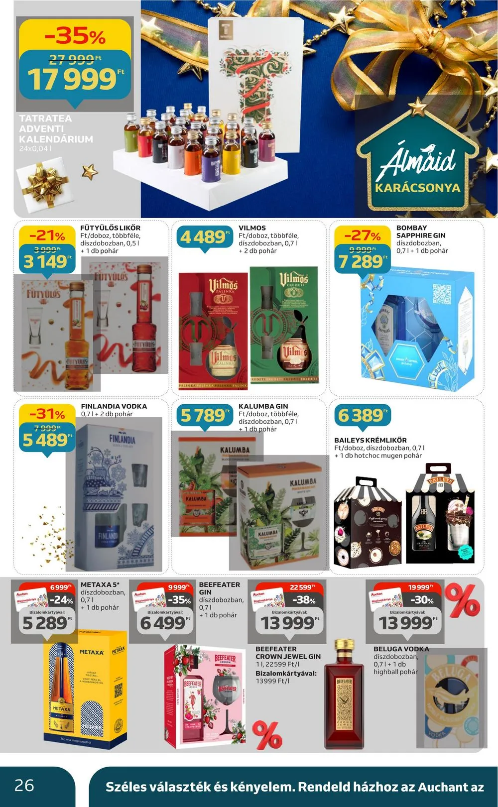 Auchan akciós újság Hipermarket gasztro 11.23–12.24 – 26. oldal