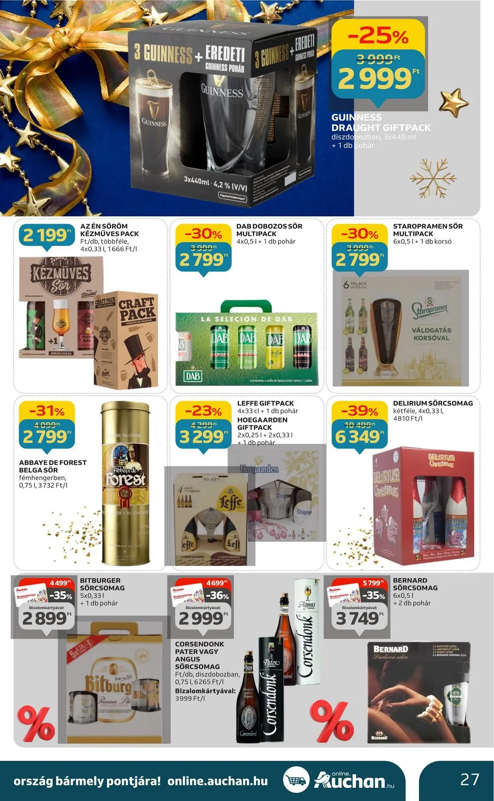 Auchan akciós újság Hipermarket gasztro 11.23–12.24 – 27. oldal