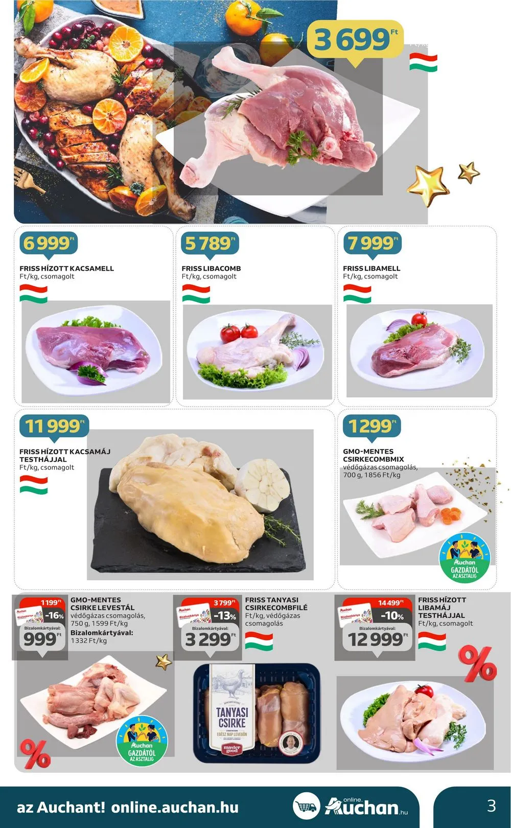 Auchan akciós újság Hipermarket gasztro 11.23–12.24 – 3. oldal