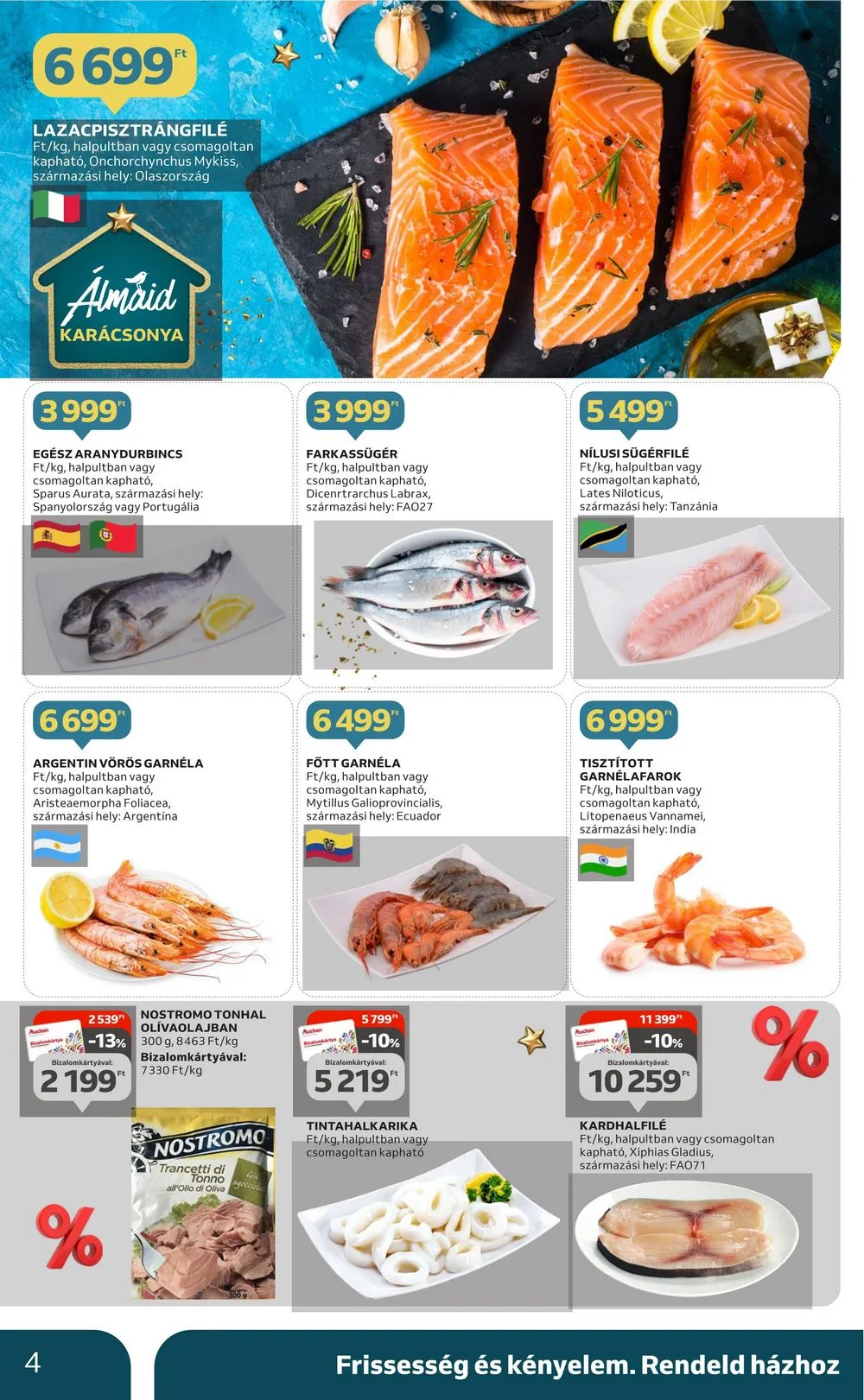Auchan akciós újság Hipermarket gasztro 11.23–12.24 – 4. oldal