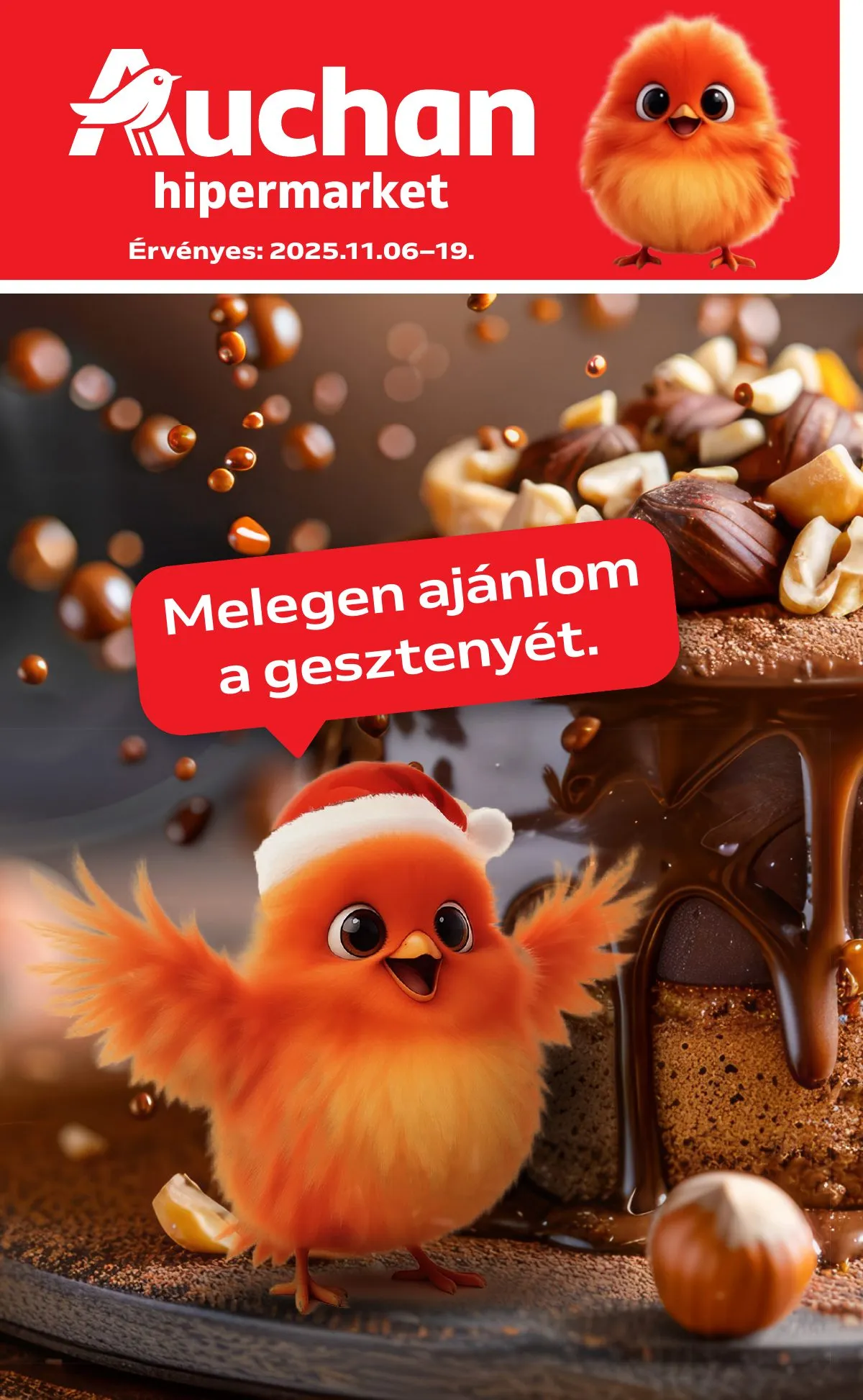 Auchan akciós újság Hipermarket gesztenye 11.06–11.19