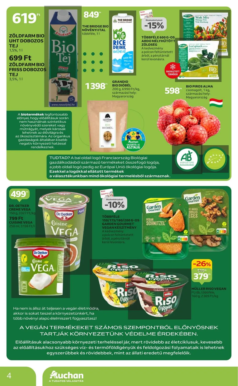 Auchan akciós újság Hipermarket Green Week 02.08–02.21 – 4. oldal