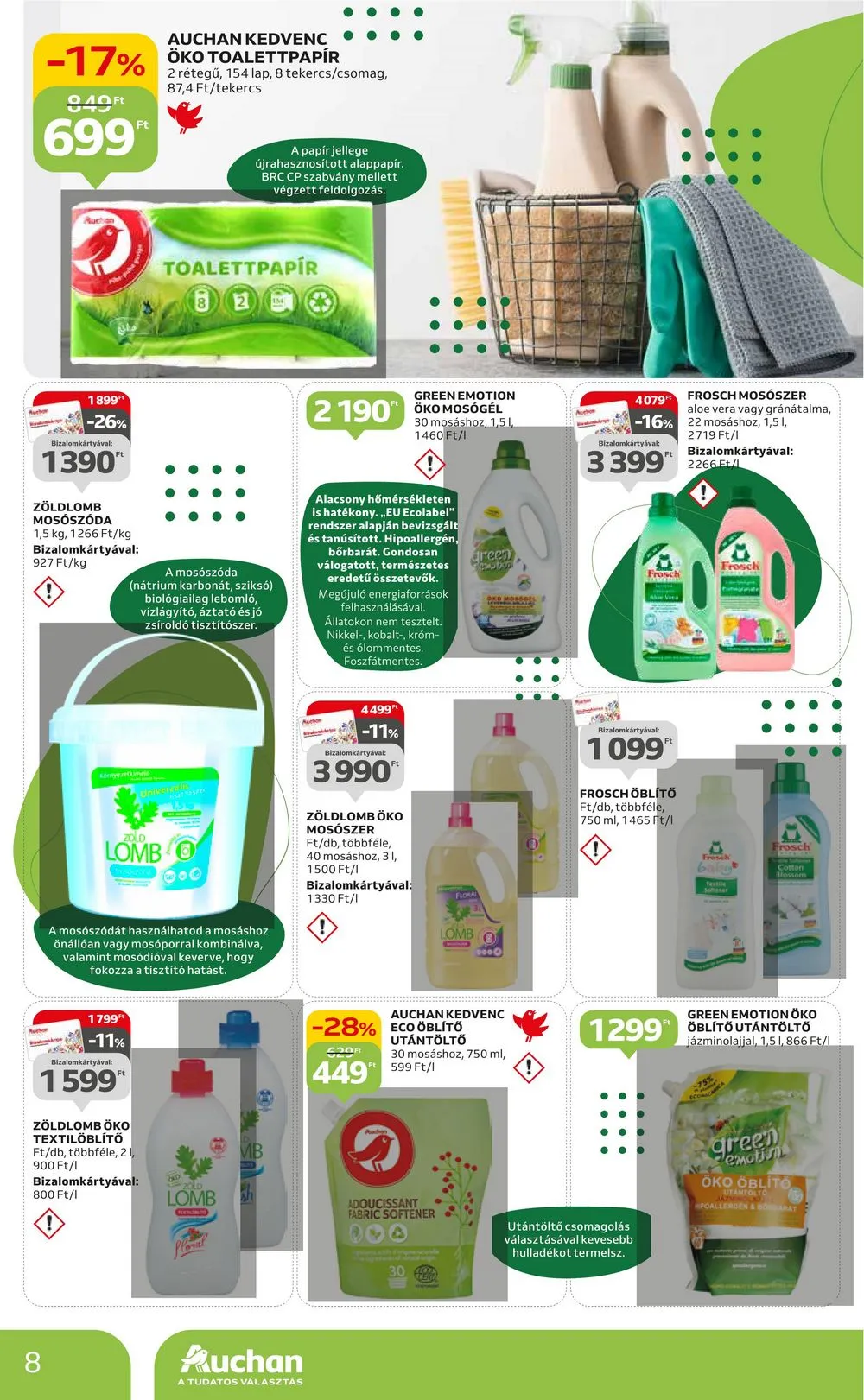 Auchan akciós újság Hipermarket Green Week 02.08–02.21 – 8. oldal