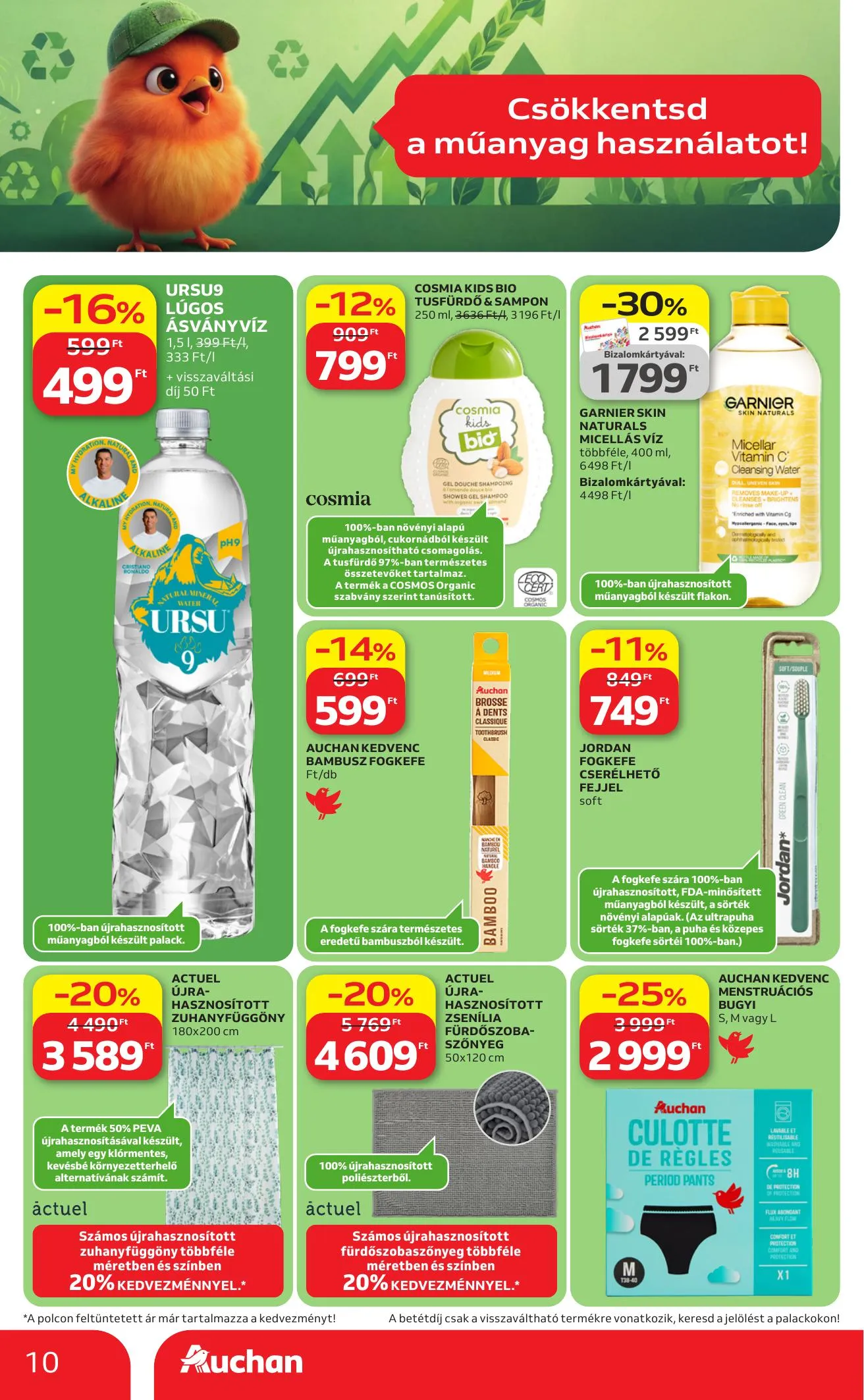 Auchan akciós újság Hipermarket Green week 04.23–05.06 – 10. oldal