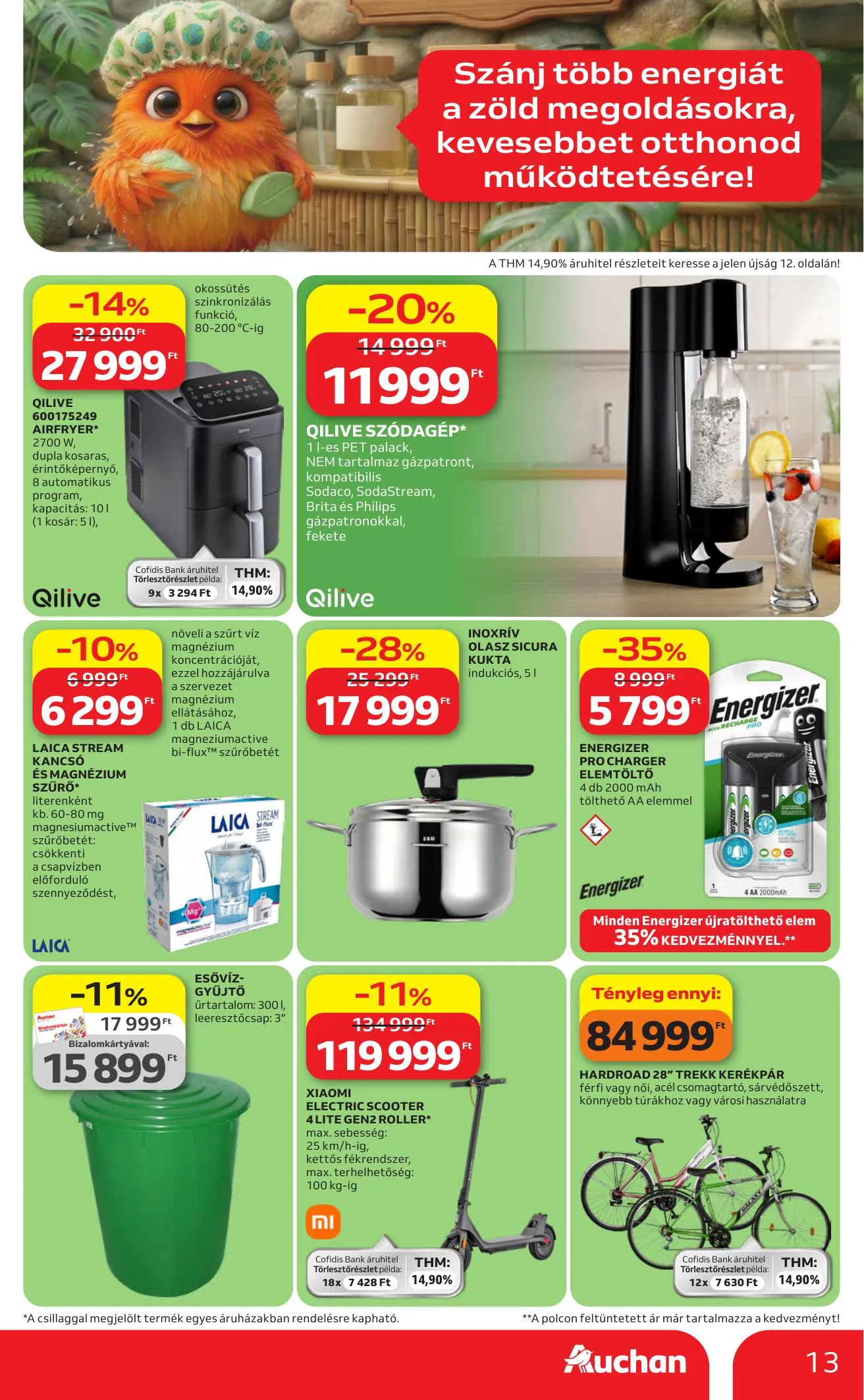 Auchan akciós újság Hipermarket Green week 04.23–05.06 – 13. oldal