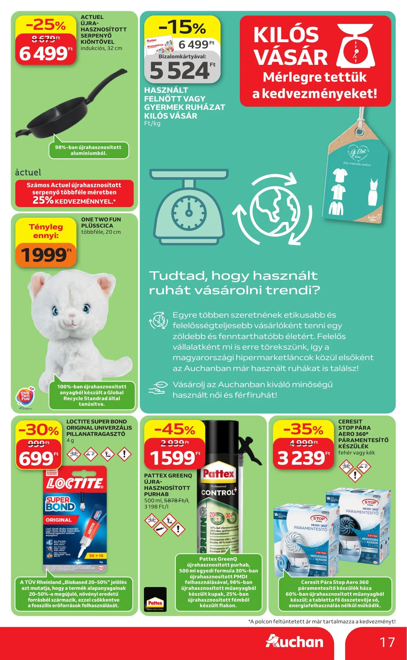 Auchan akciós újság Hipermarket Green week 04.23–05.06 – 17. oldal