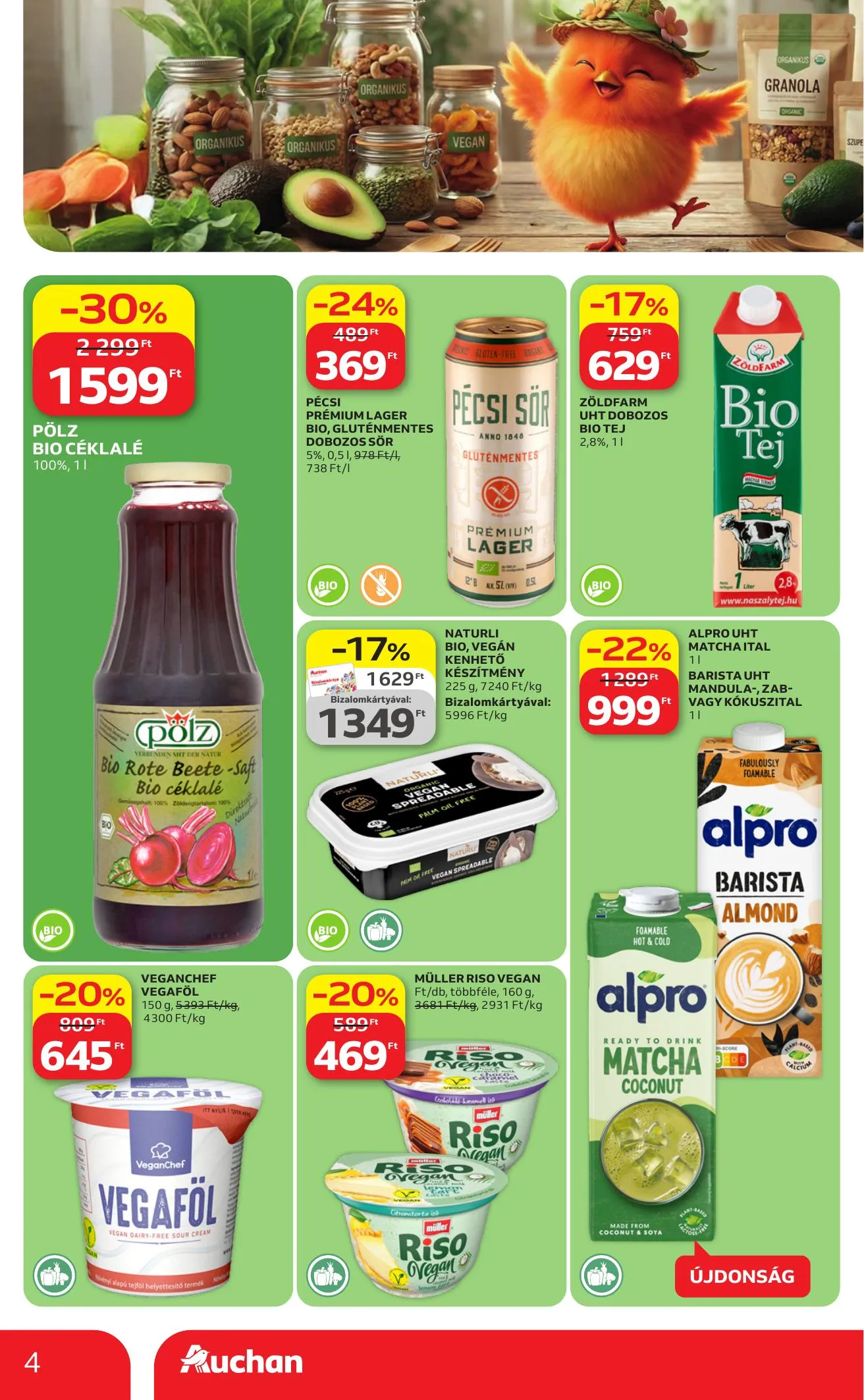 Auchan akciós újság Hipermarket Green week 04.23–05.06 – 4. oldal
