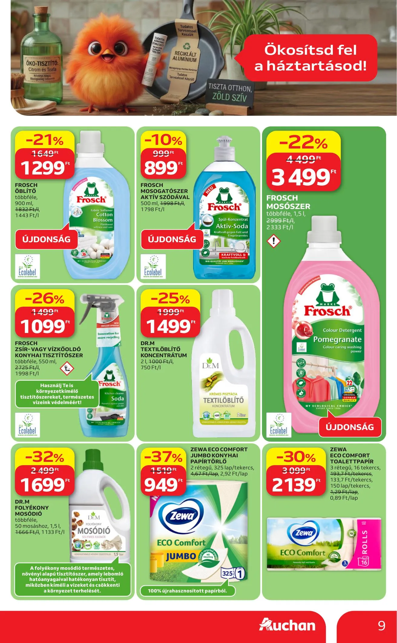 Auchan akciós újság Hipermarket Green week 04.23–05.06 – 9. oldal