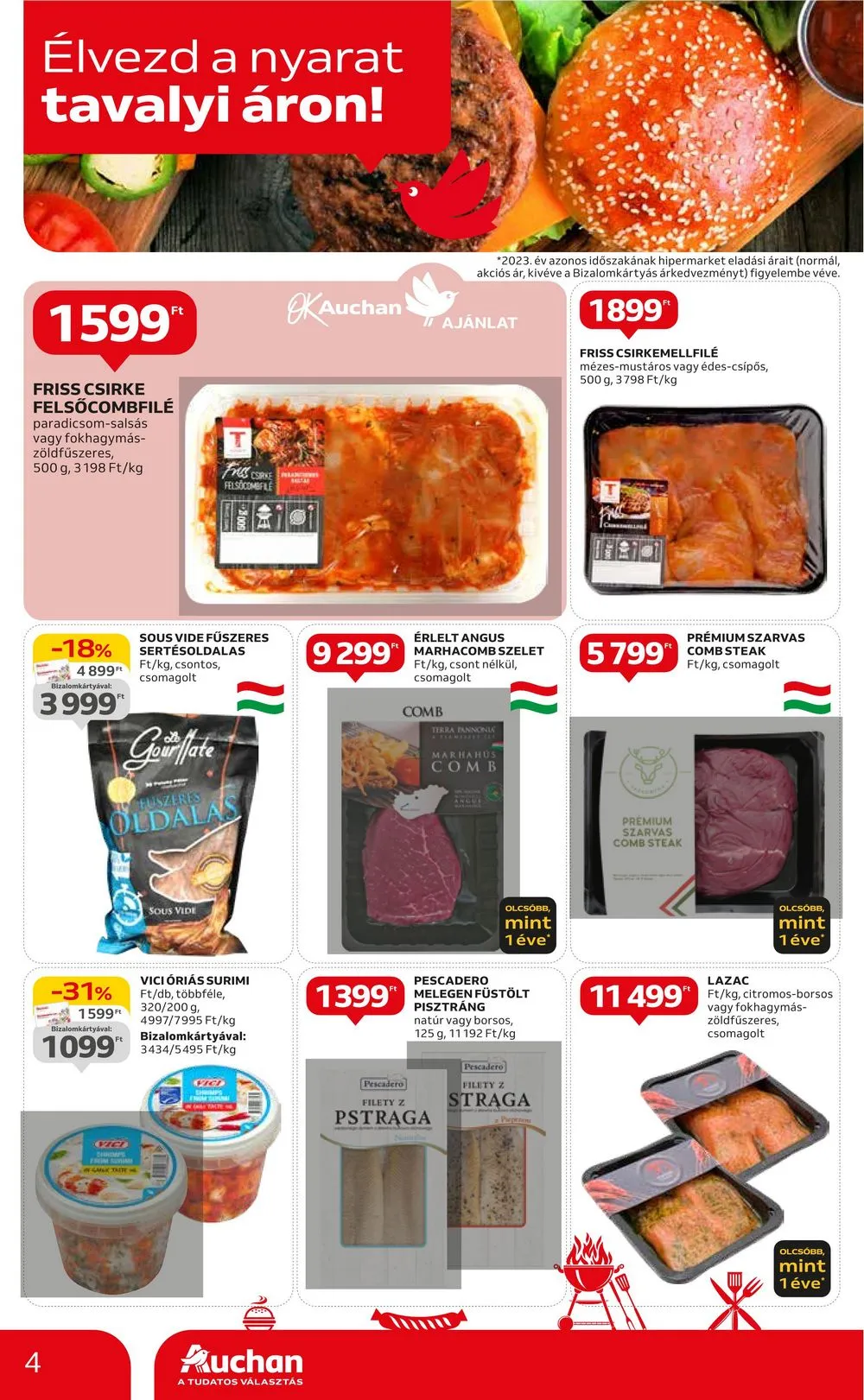 Auchan akciós újság Hipermarket Grill és muszaki 06.06–06.19 – 4. oldal
