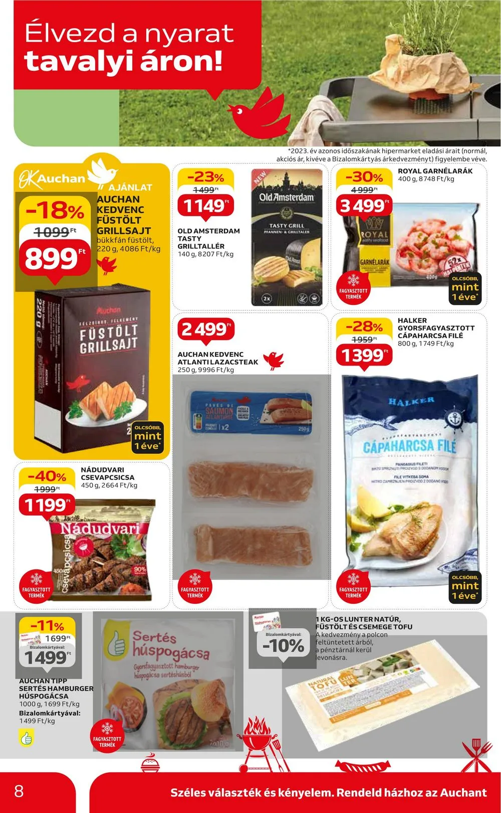 Auchan akciós újság Hipermarket Grill és muszaki 06.06–06.19 – 8. oldal