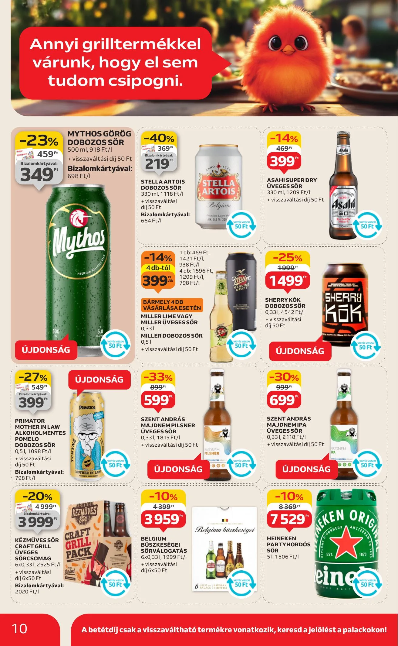 Auchan akciós újság Hipermarket Grill 08.07–08.19 – 10. oldal