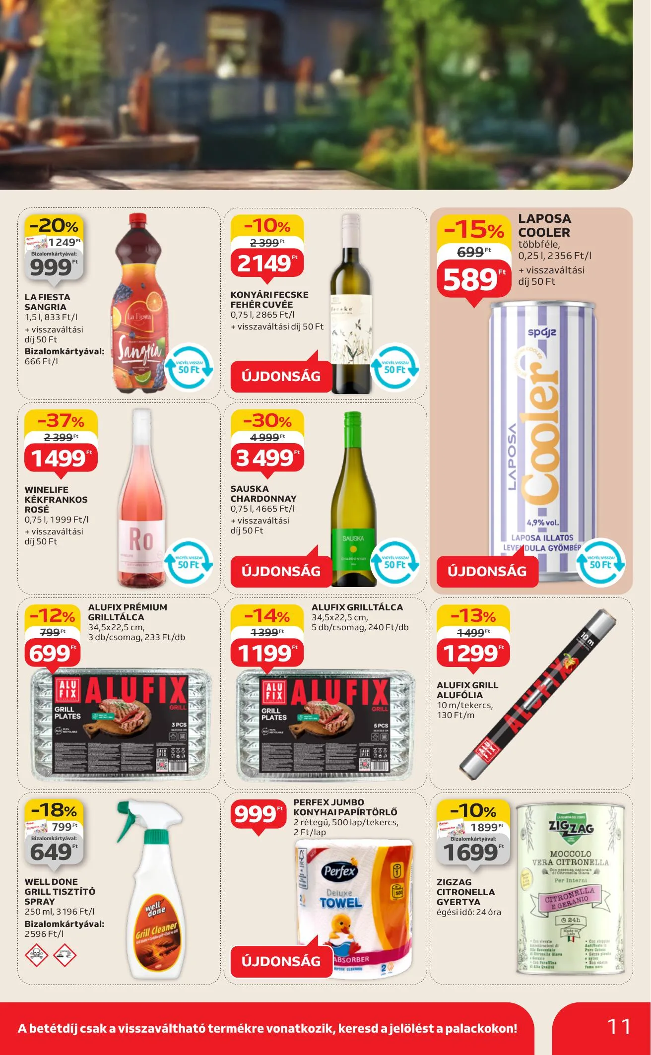 Auchan akciós újság Hipermarket Grill 08.07–08.19 – 11. oldal
