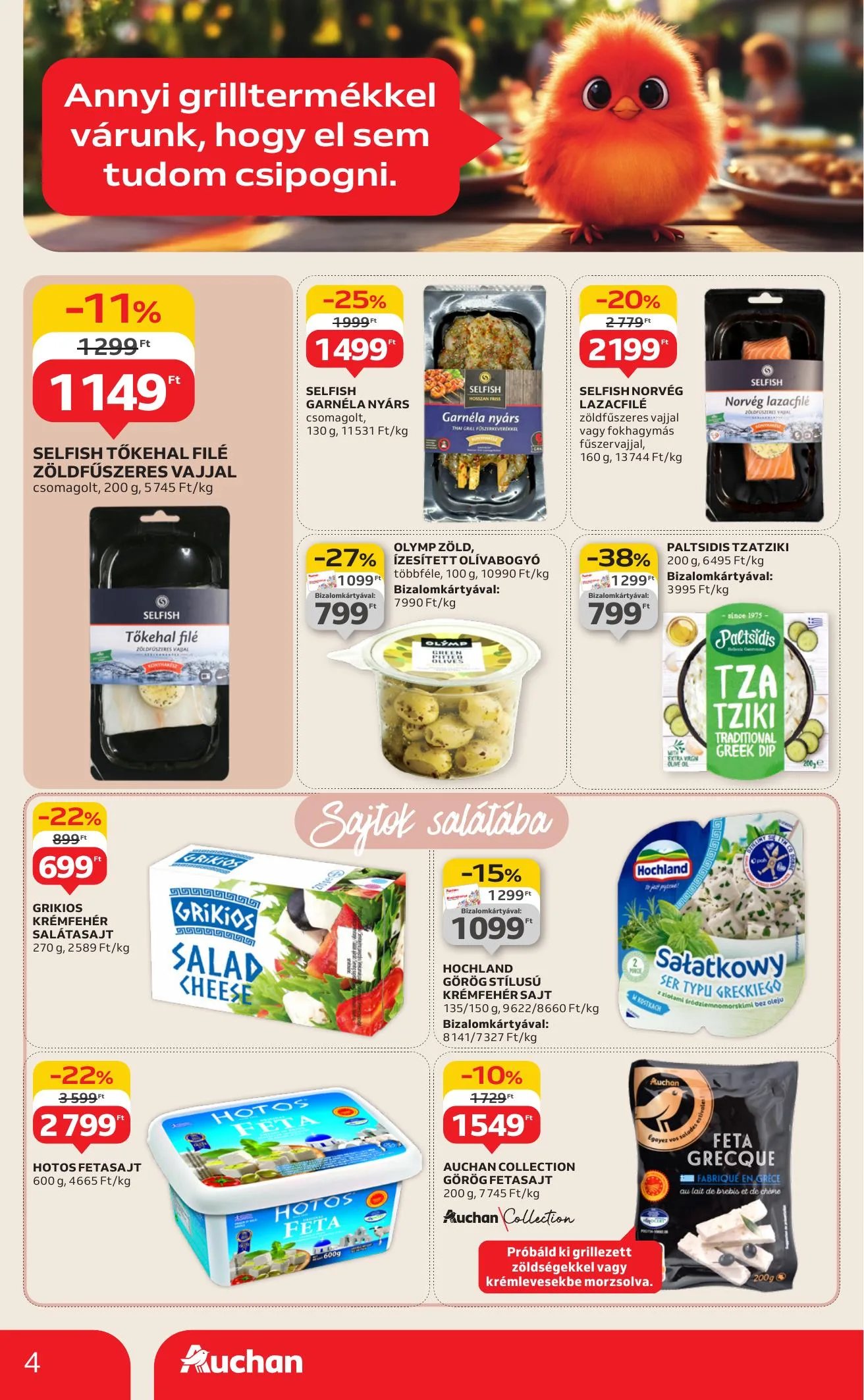 Auchan akciós újság Hipermarket Grill 08.07–08.19 – 4. oldal