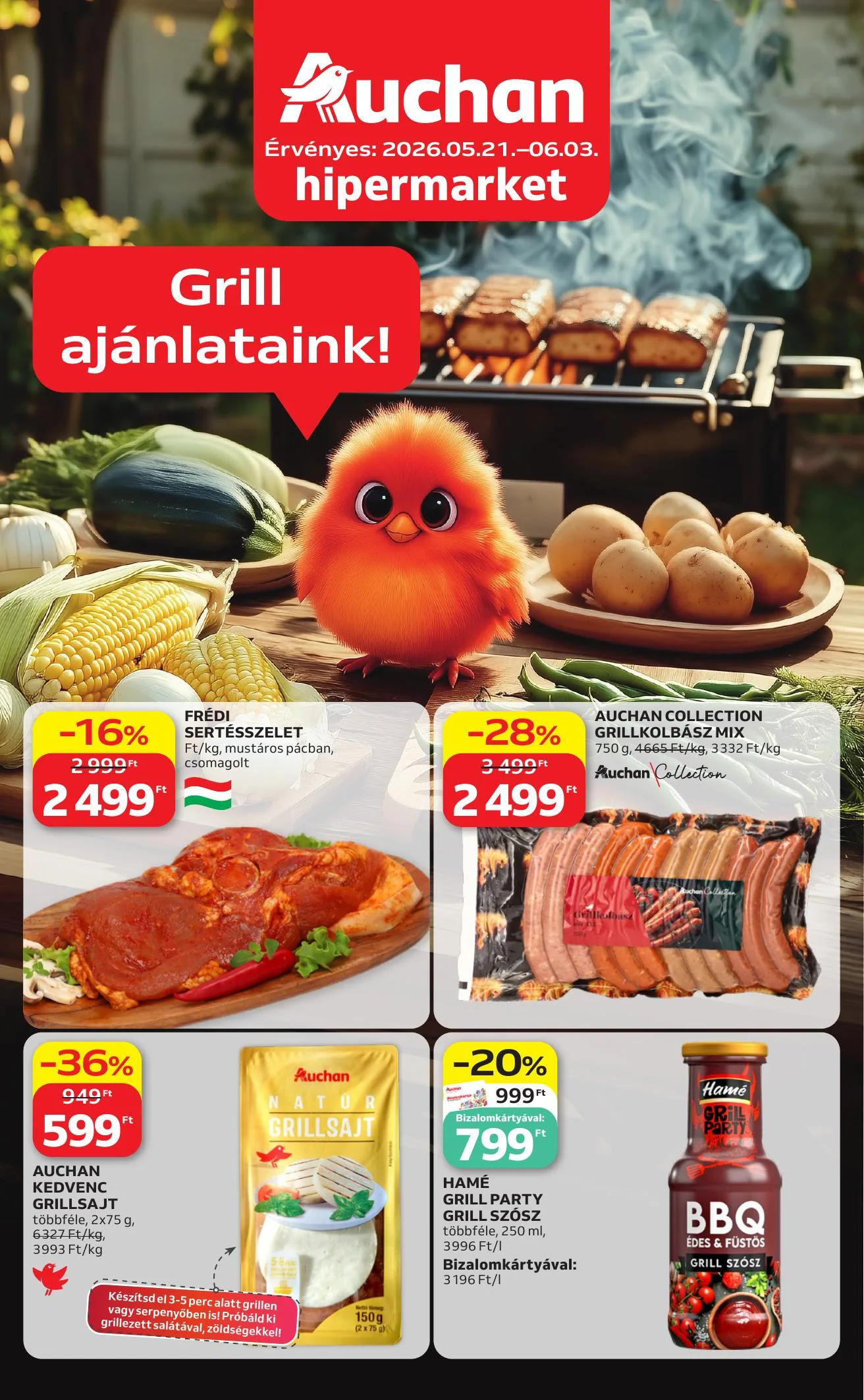 Auchan akciós újság Hipermarket Grill 05.21–06.03