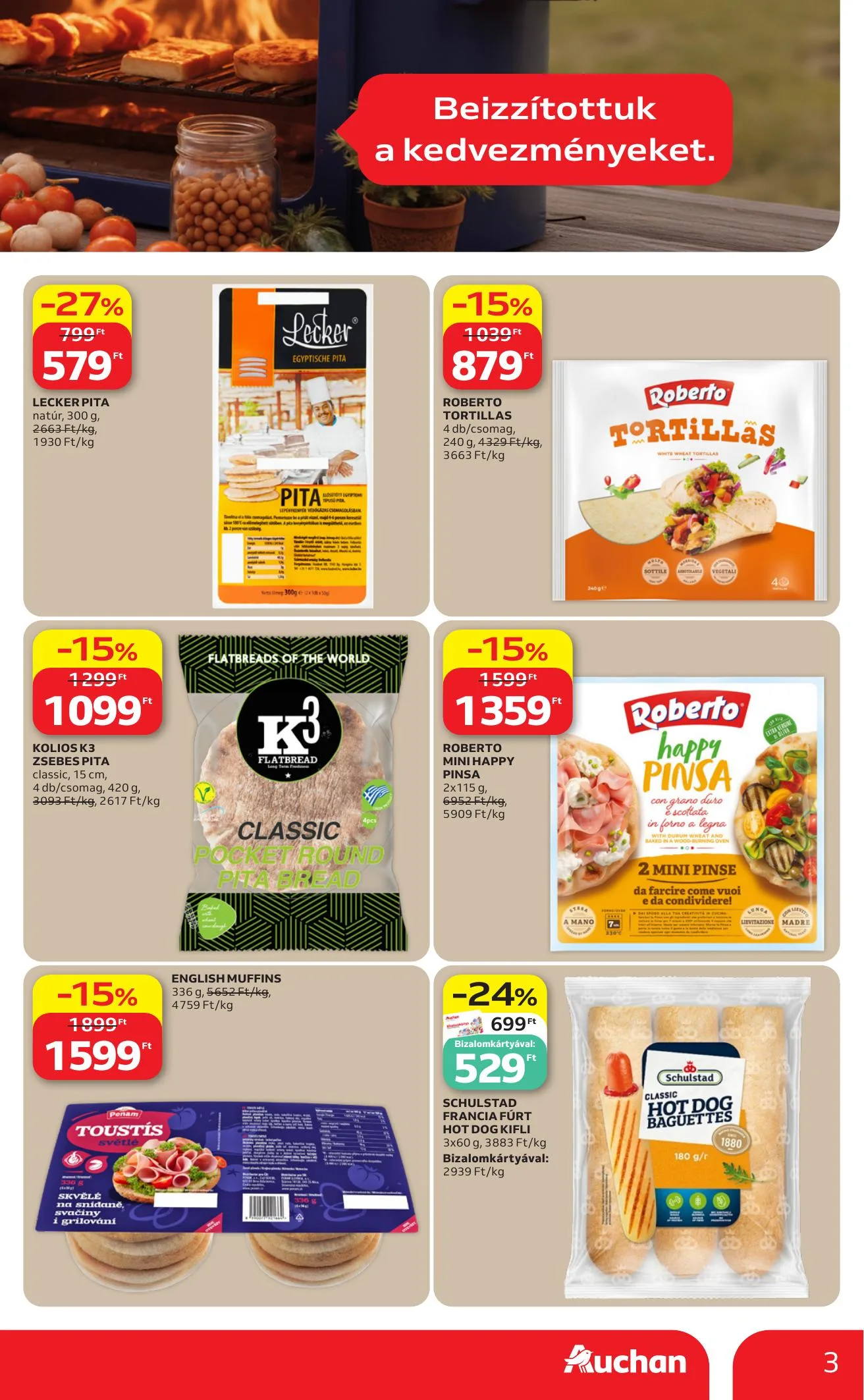Auchan akciós újság Hipermarket Grill 05.21–06.03 – 3. oldal