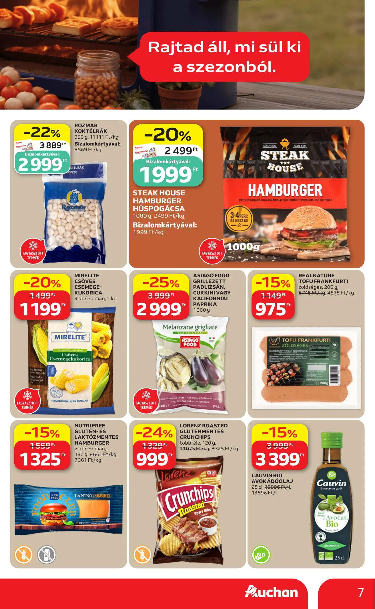 Auchan akciós újság Hipermarket Grill 05.21–06.03 – 7. oldal