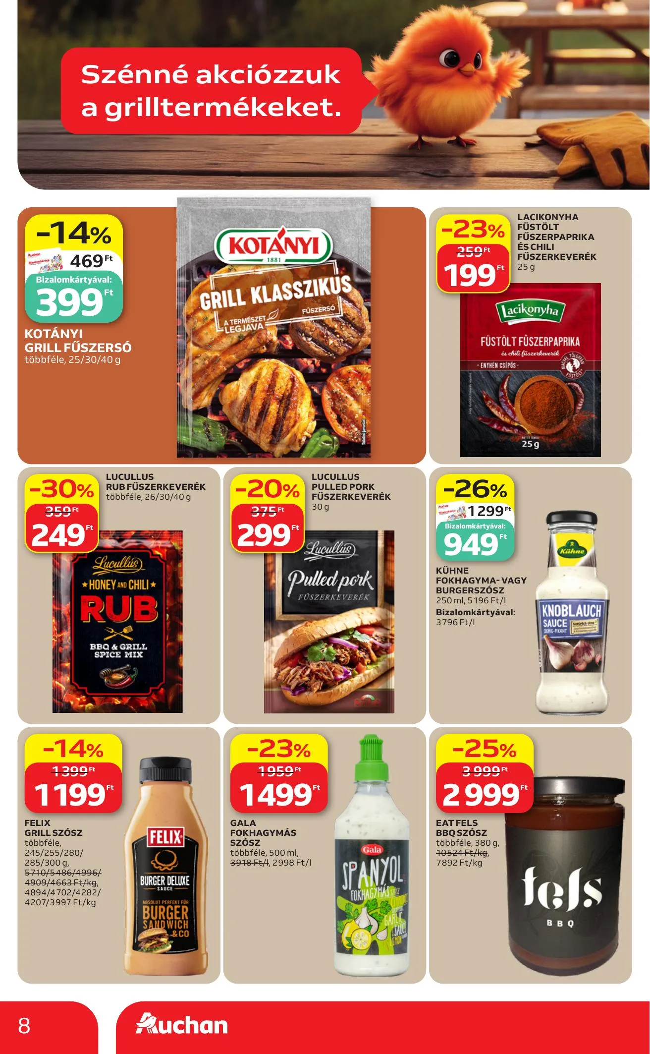 Auchan akciós újság Hipermarket Grill 05.21–06.03 – 8. oldal