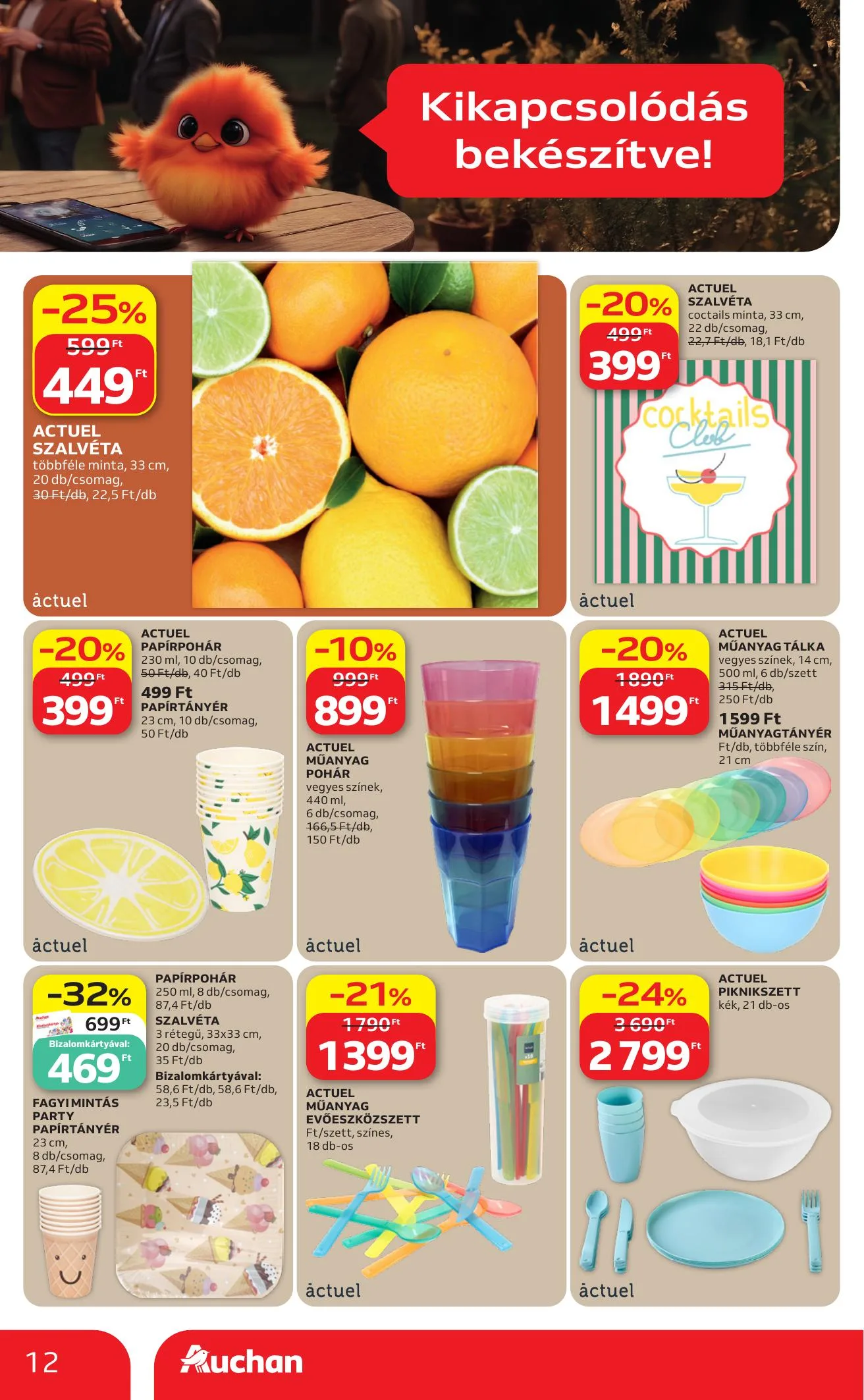 Auchan akciós újság Hipermarket Grill 06.18–06.24 – 12. oldal
