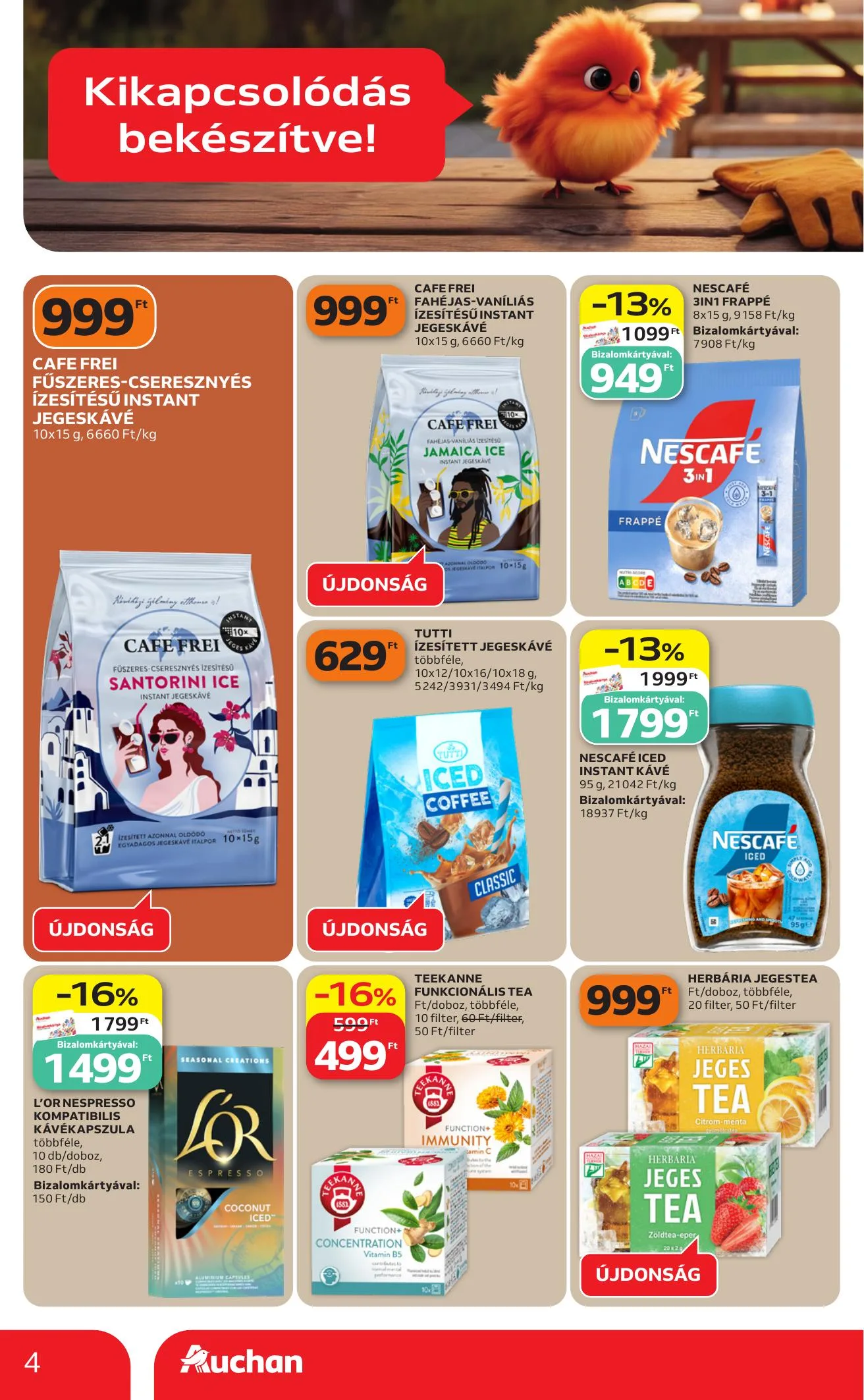 Auchan akciós újság Hipermarket Grill 06.18–06.24 – 4. oldal
