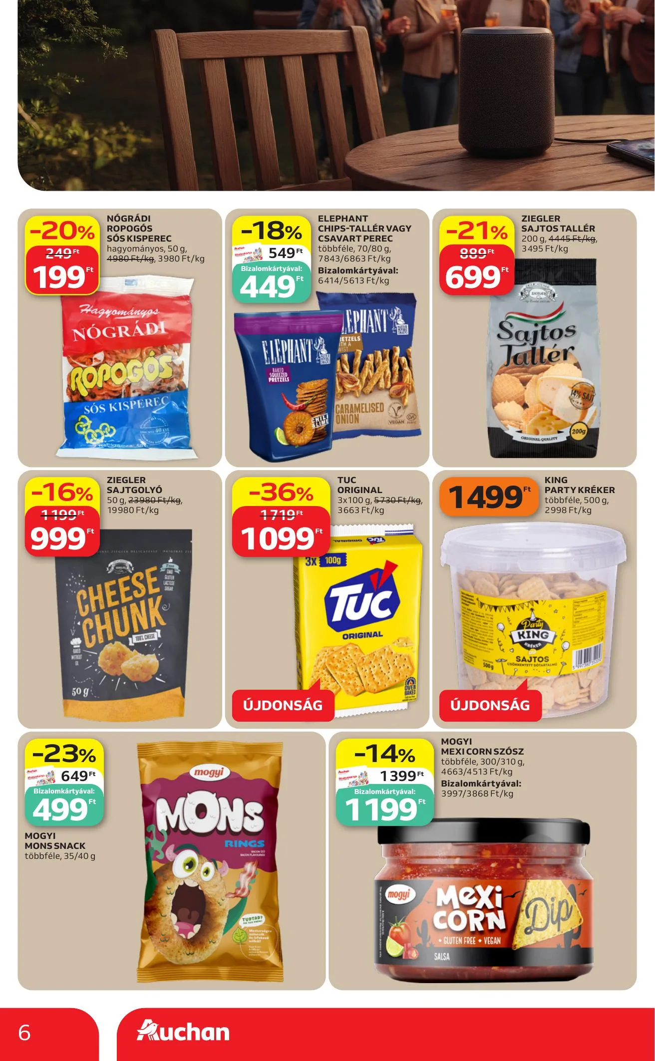 Auchan akciós újság Hipermarket Grill 06.18–06.24 – 6. oldal