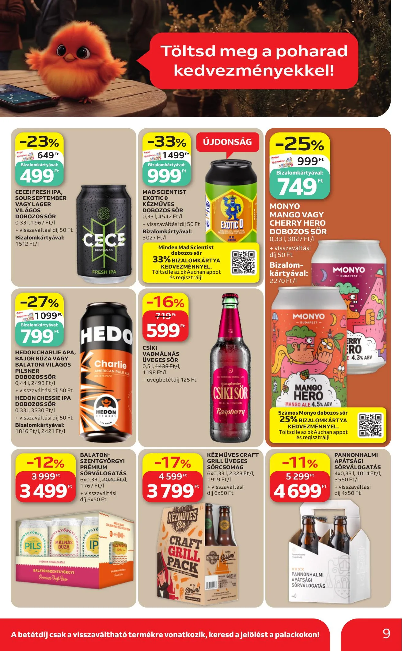 Auchan akciós újság Hipermarket Grill 06.18–06.24 – 9. oldal