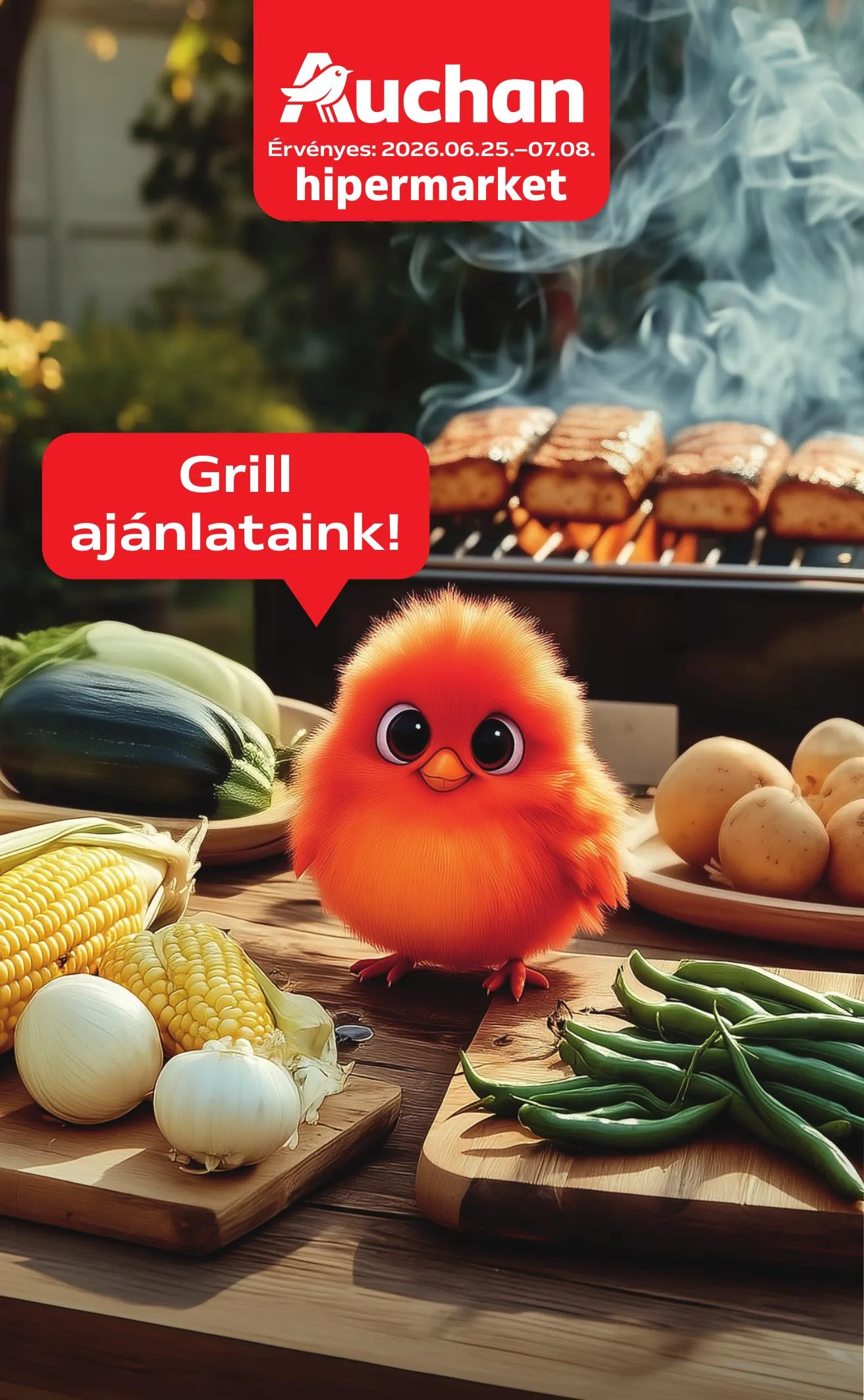 Auchan akciós újság Hipermarket Grill 06.25–07.08