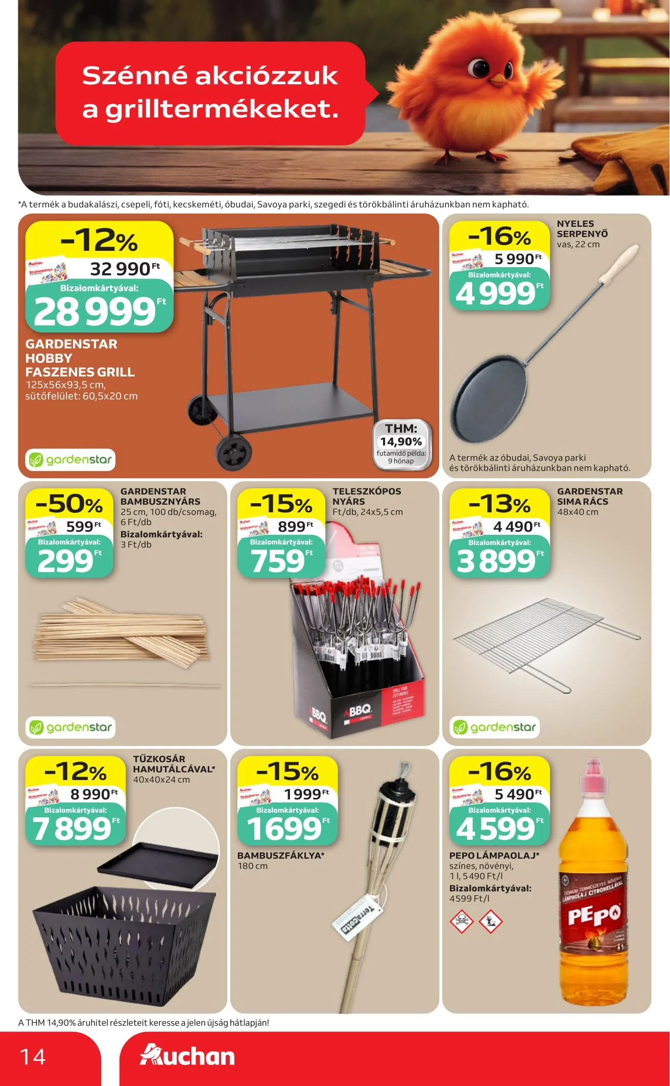 Auchan akciós újság Hipermarket Grill 06.25–07.08 – 14. oldal