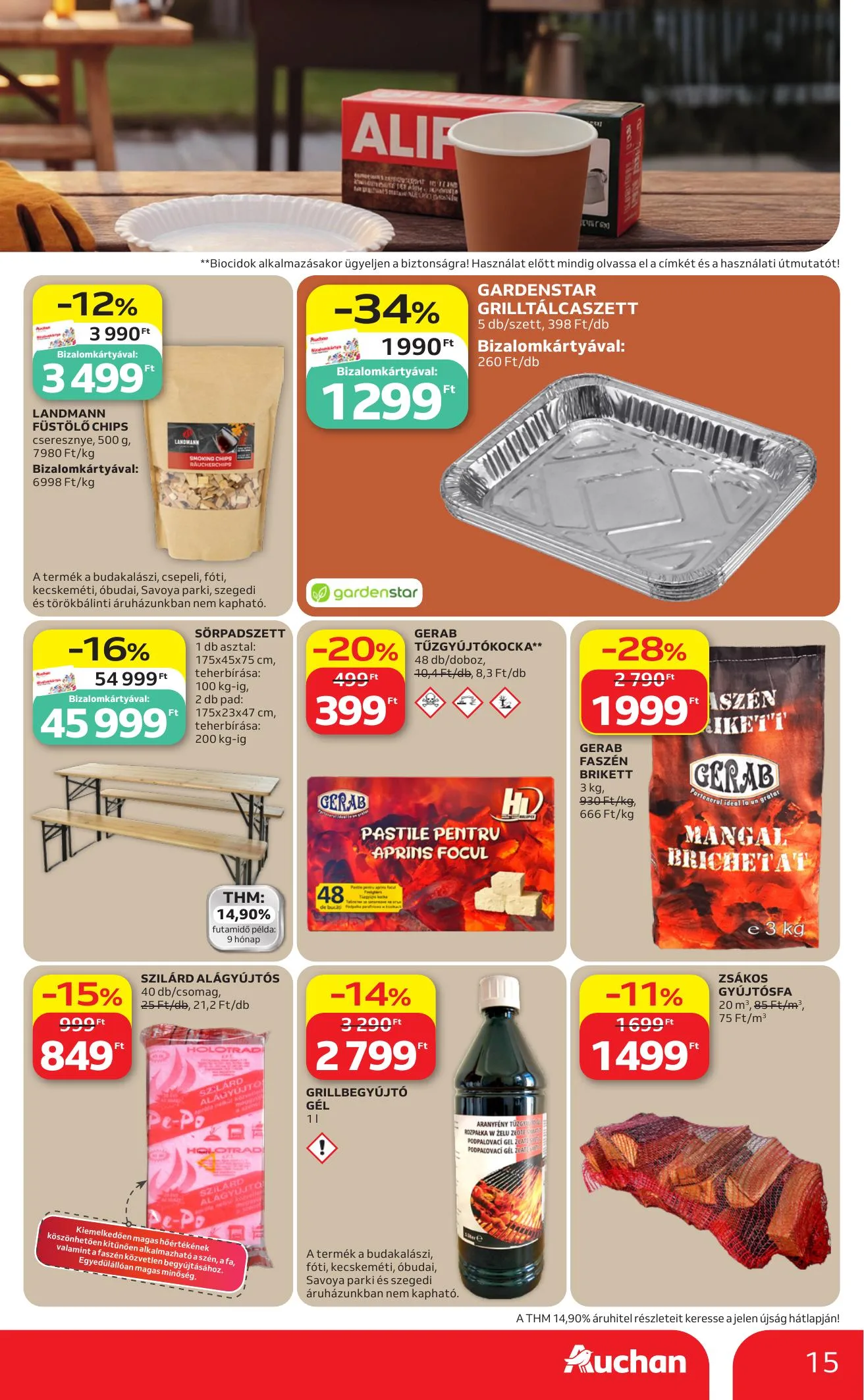 Auchan akciós újság Hipermarket Grill 06.25–07.08 – 15. oldal