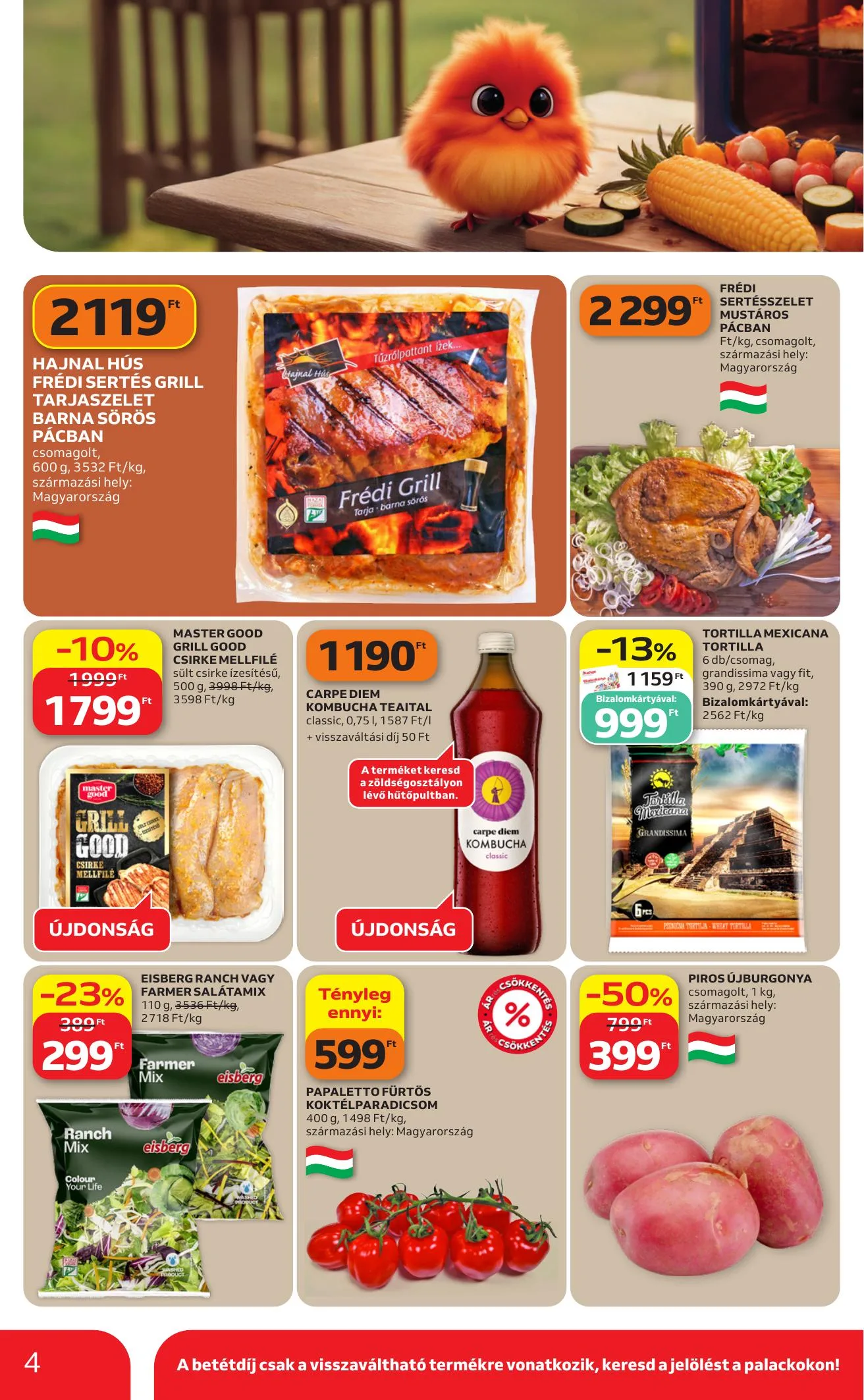 Auchan akciós újság Hipermarket Grill 06.25–07.08 – 4. oldal