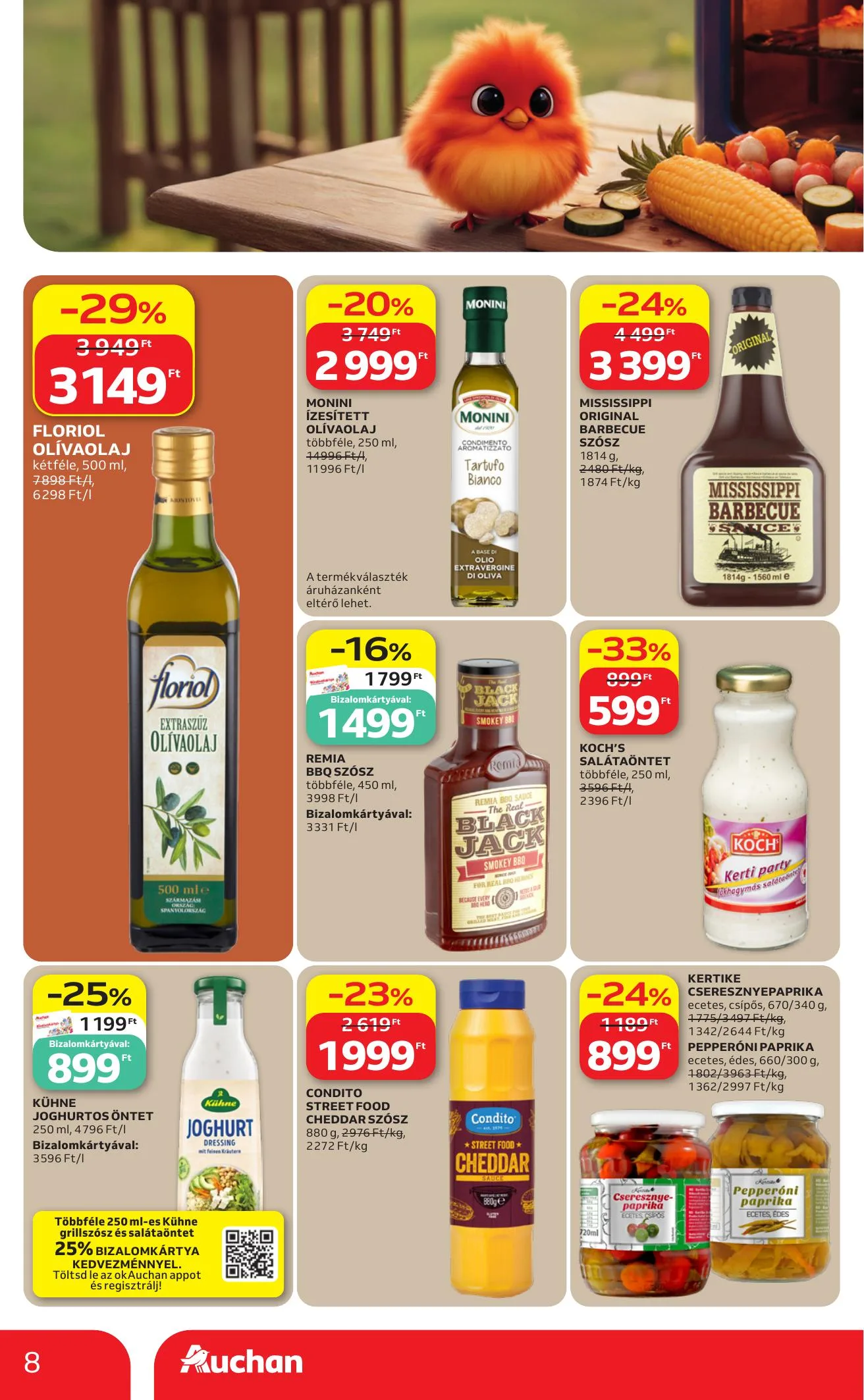 Auchan akciós újság Hipermarket Grill 06.25–07.08 – 8. oldal