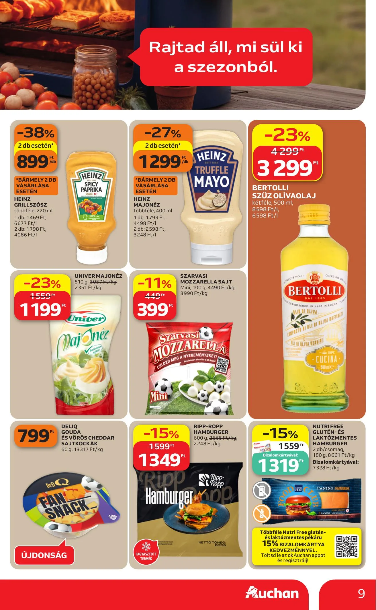Auchan akciós újság Hipermarket Grill 06.25–07.08 – 9. oldal