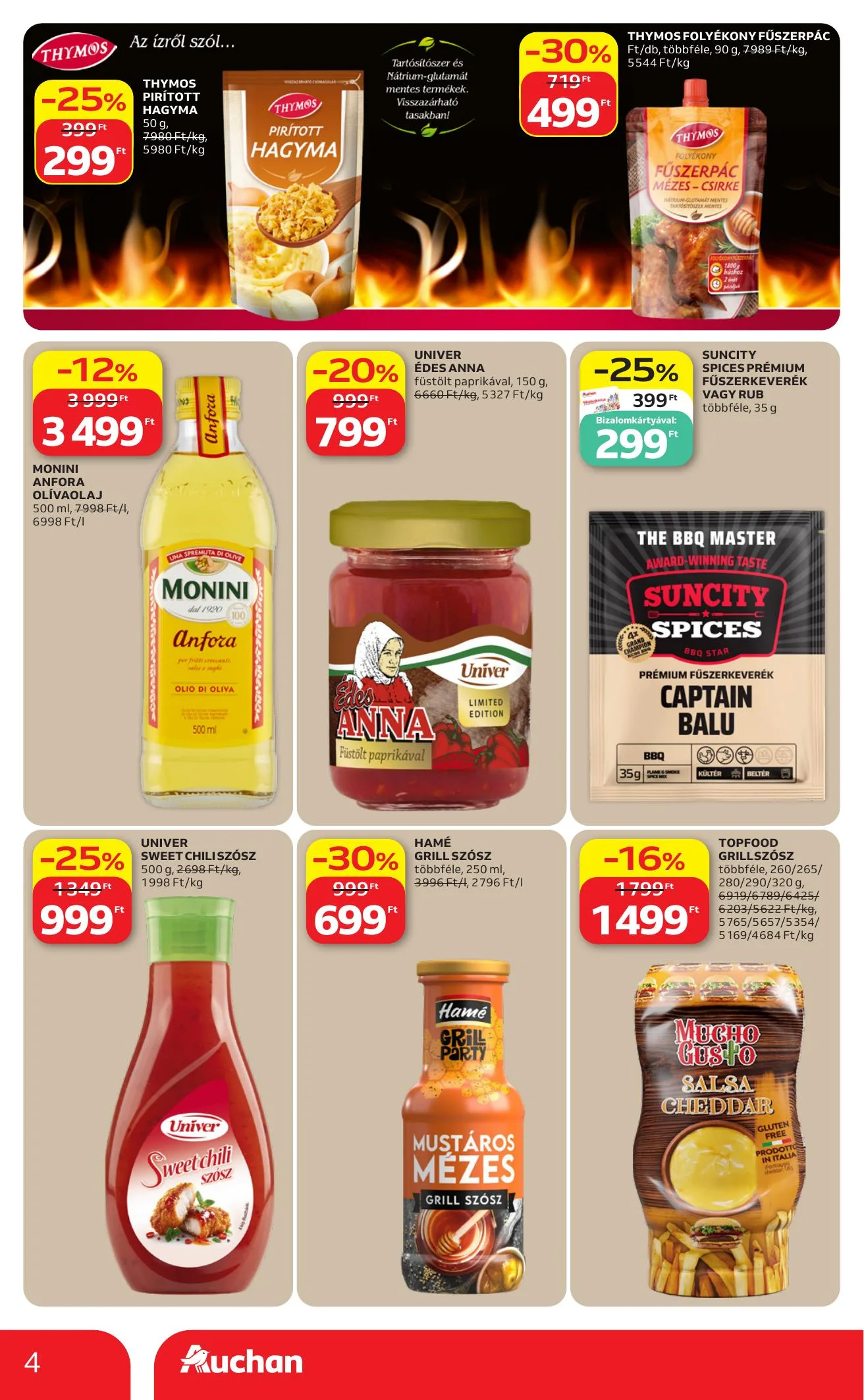 Auchan akciós újság Hipermarket Grill 07.16–07.22 – 4. oldal