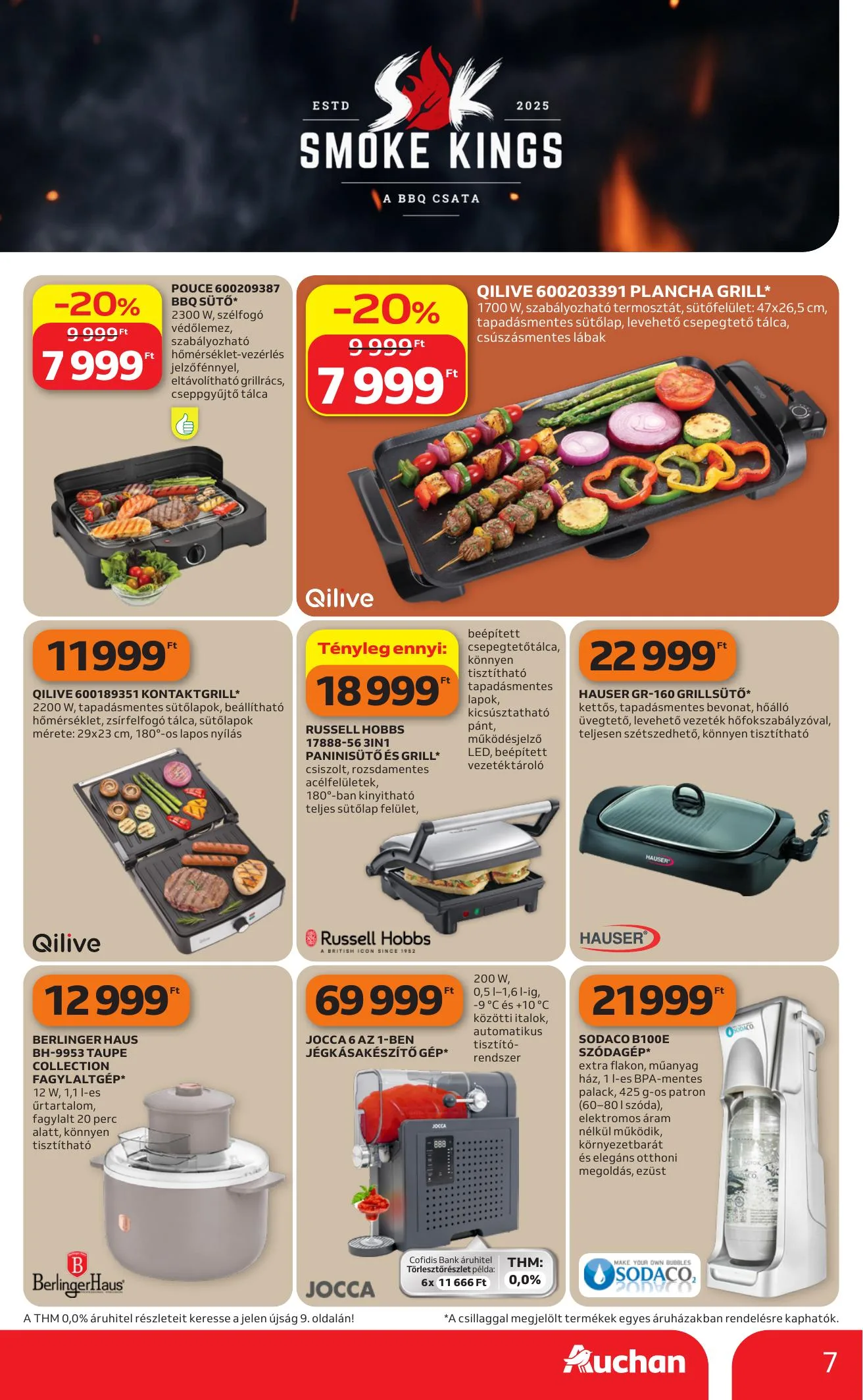 Auchan akciós újság Hipermarket Grill 07.16–07.22 – 7. oldal