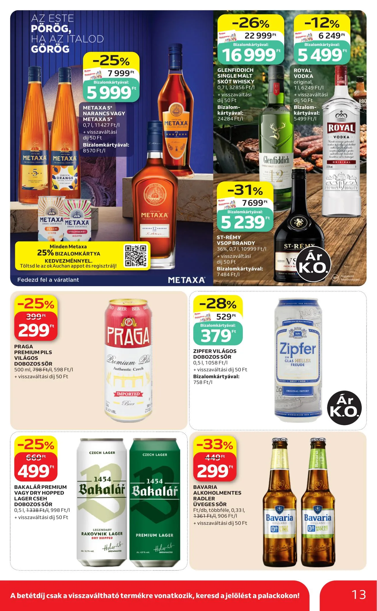 Auchan akciós újság Hipermarket Grill 08.13–08.19 – 13. oldal