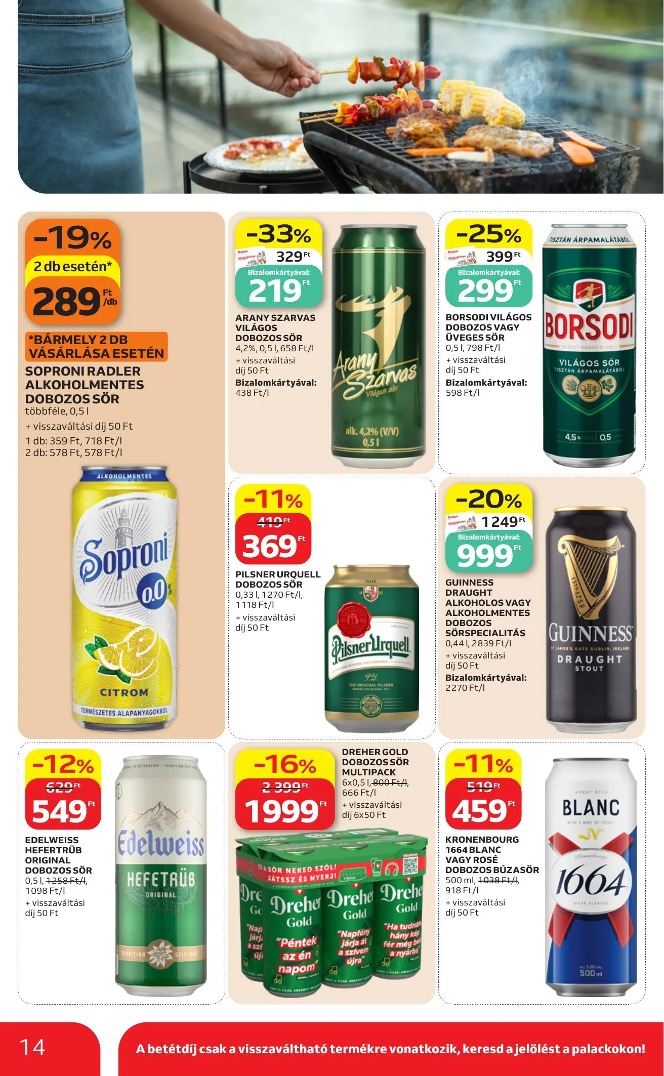 Auchan akciós újság Hipermarket Grill 08.13–08.19 – 14. oldal