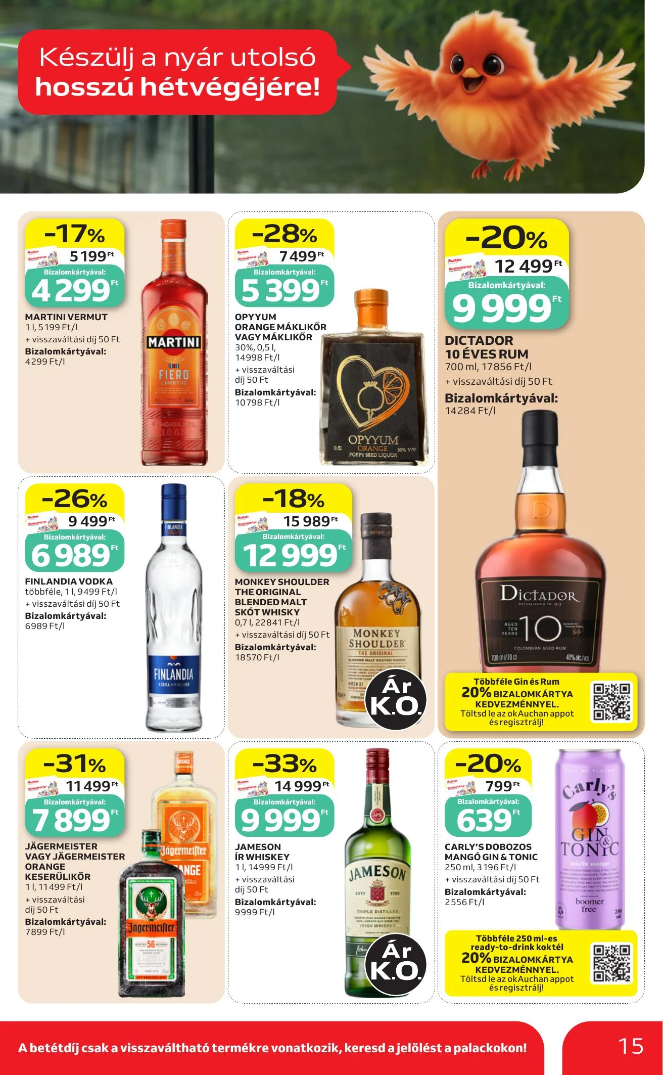 Auchan akciós újság Hipermarket Grill 08.13–08.19 – 15. oldal