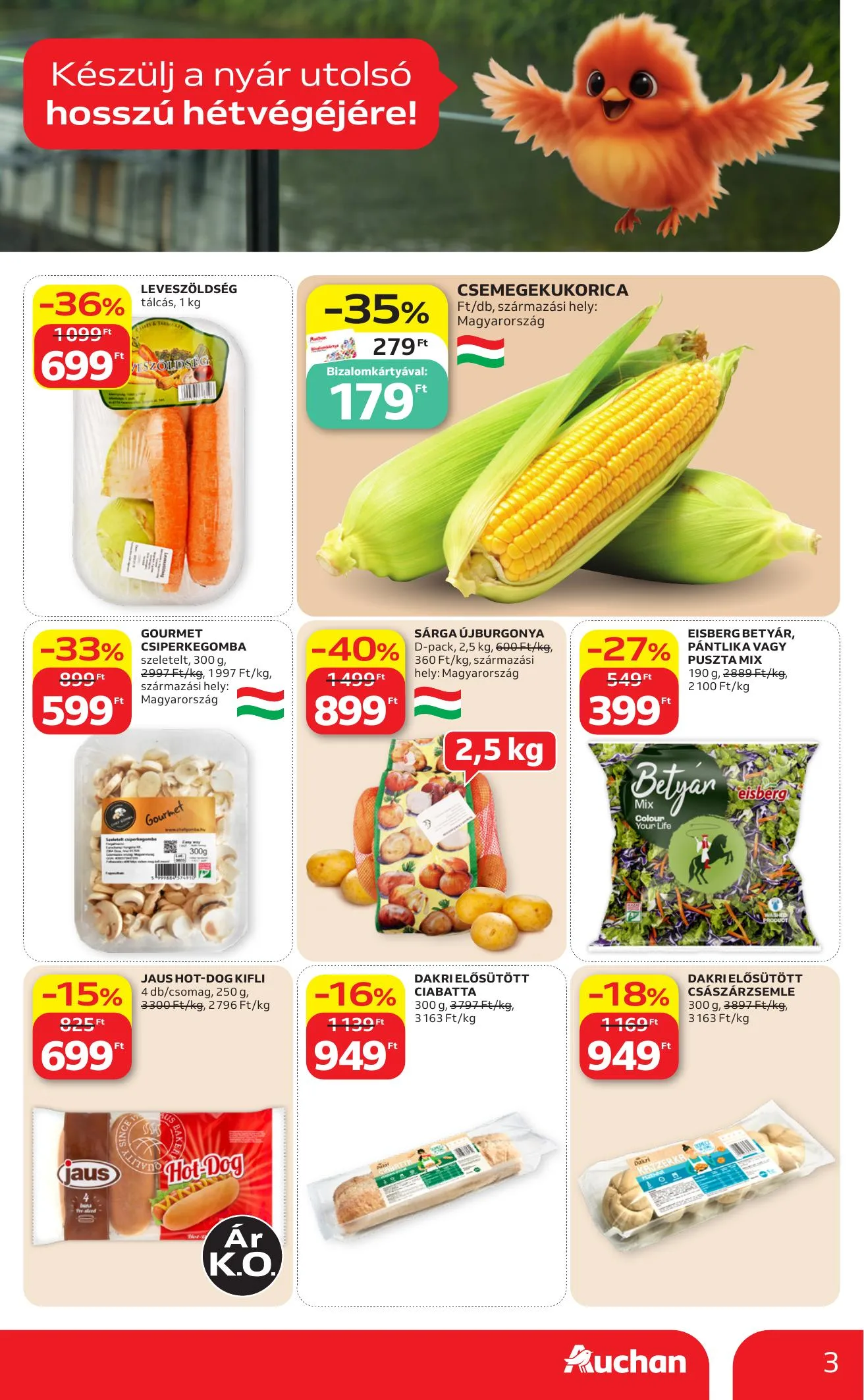 Auchan akciós újság Hipermarket Grill 08.13–08.19 – 3. oldal