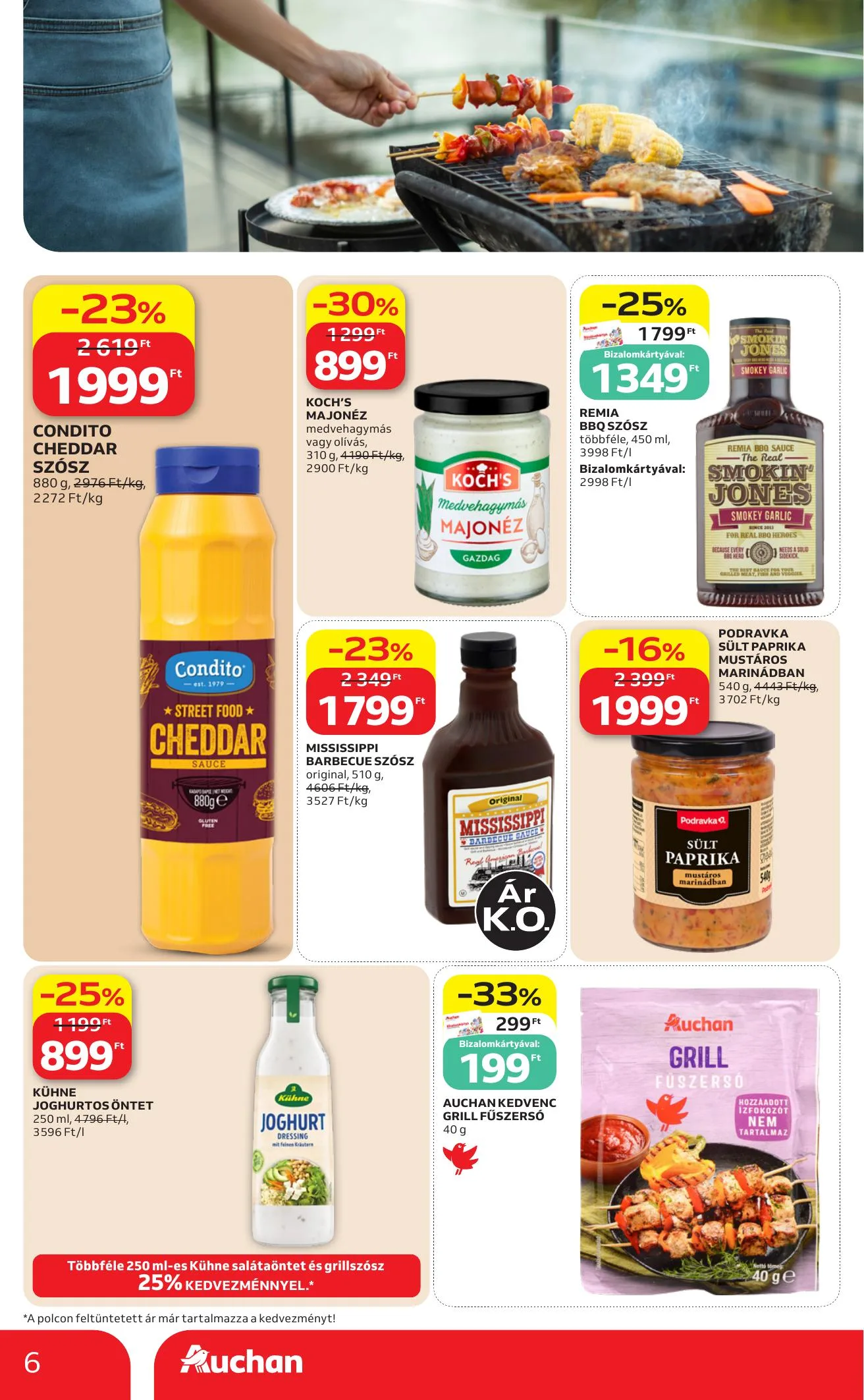 Auchan akciós újság Hipermarket Grill 08.13–08.19 – 6. oldal