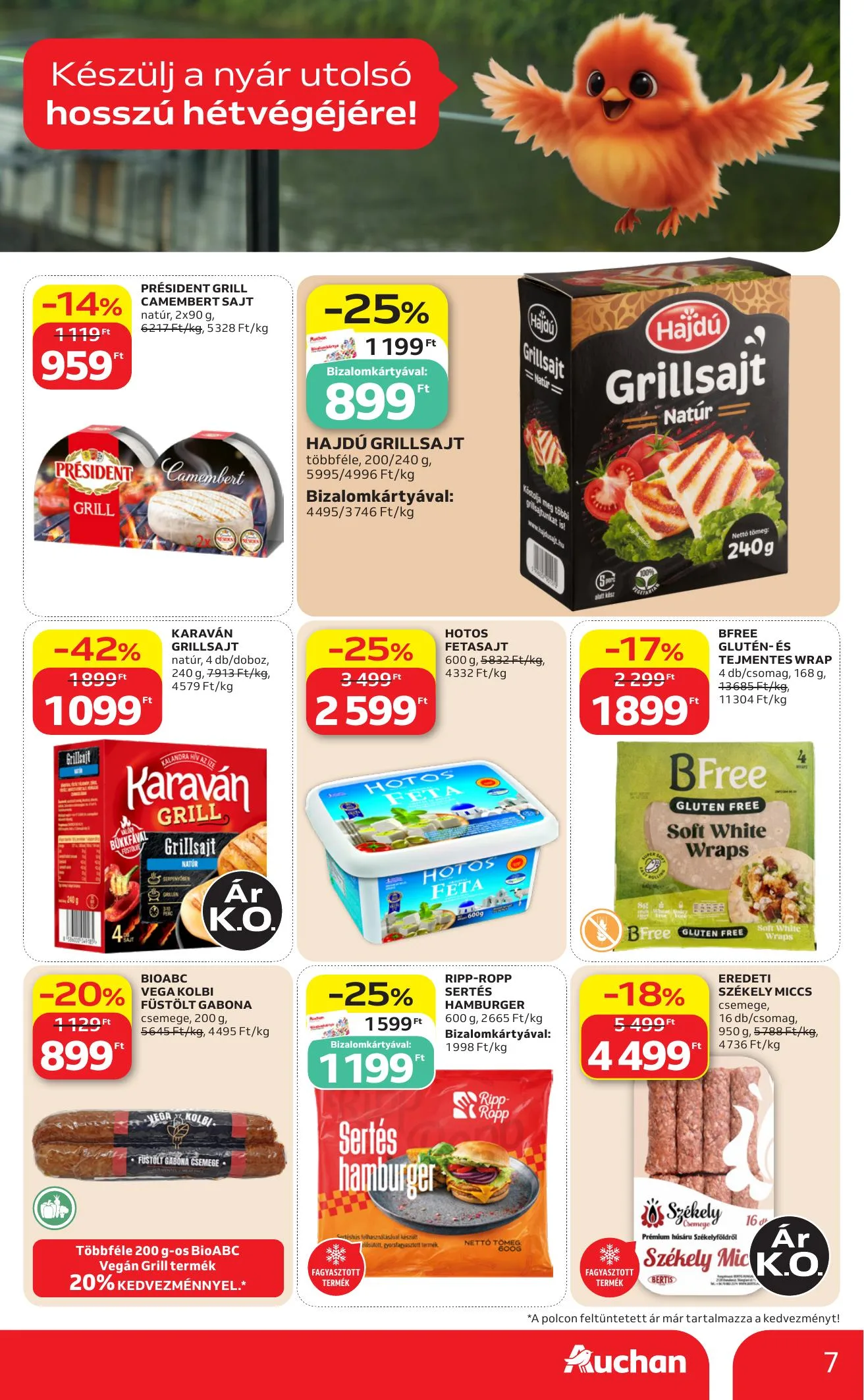 Auchan akciós újság Hipermarket Grill 08.13–08.19 – 7. oldal