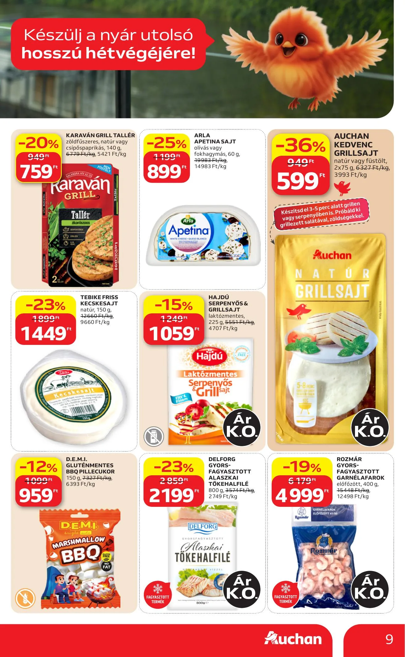 Auchan akciós újság Hipermarket Grill 08.13–08.19 – 9. oldal